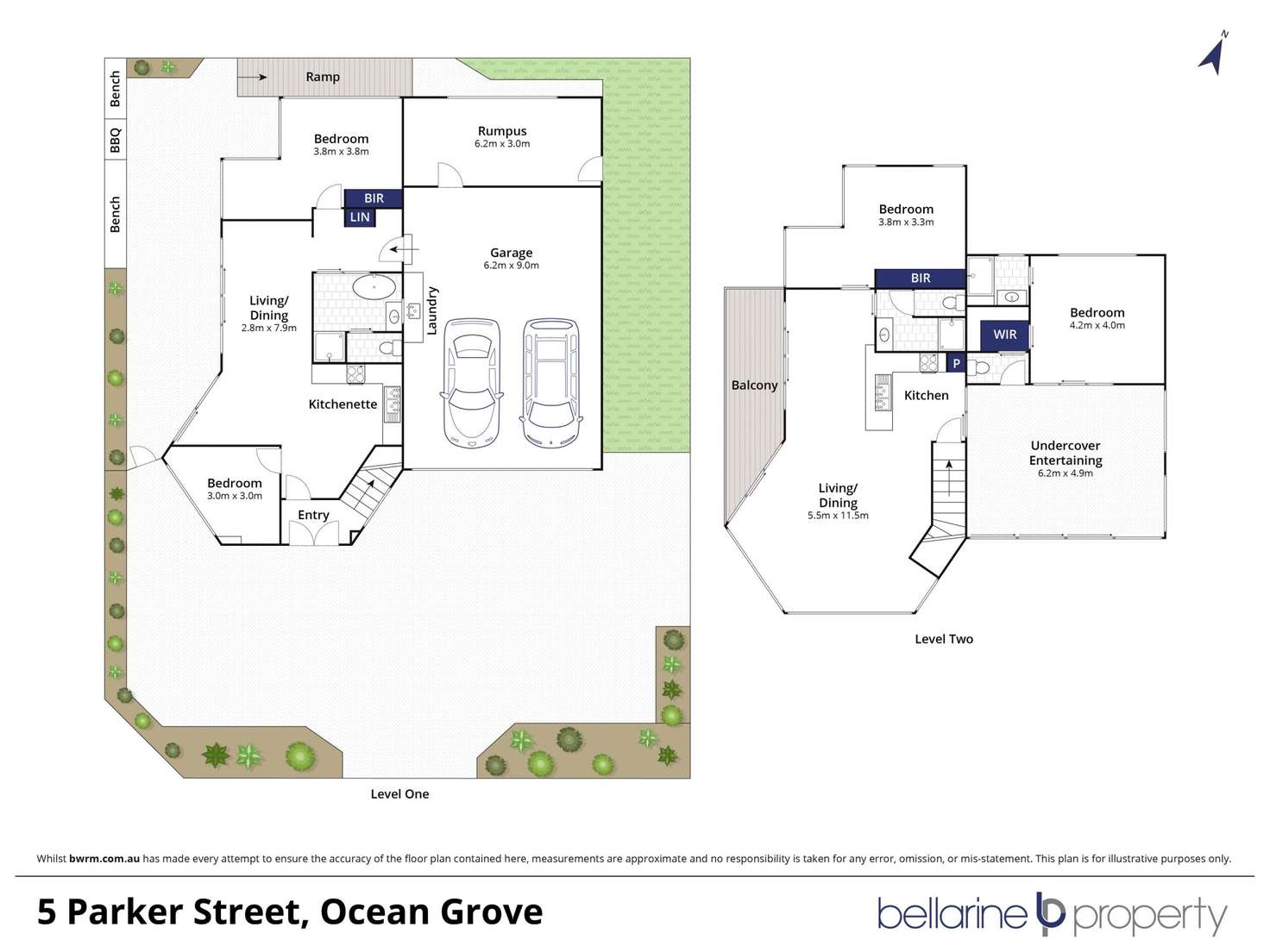 Floorplan of Homely house listing, 5 Parker Street, Ocean Grove VIC 3226