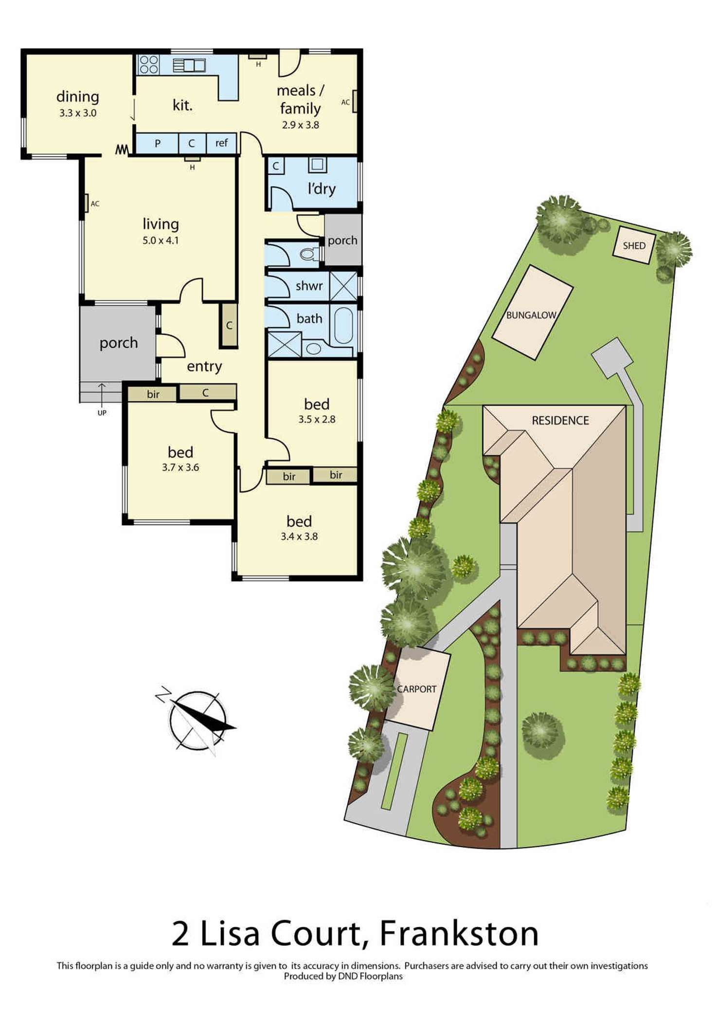 Floorplan of Homely house listing, 2 Lisa Court, Frankston VIC 3199