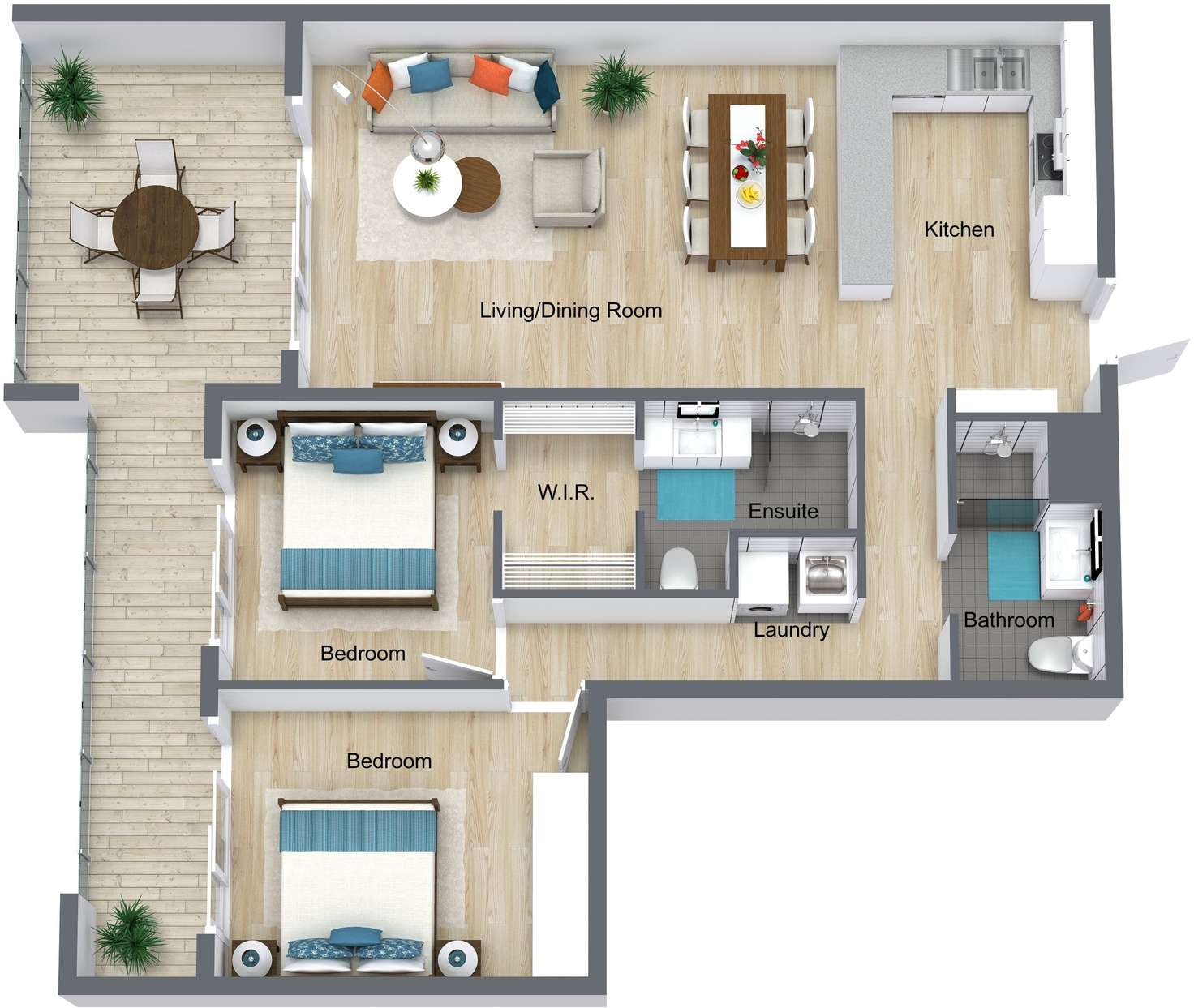 Floorplan of Homely apartment listing, 21/6-10 Wattle Street, Yorkeys Knob QLD 4878