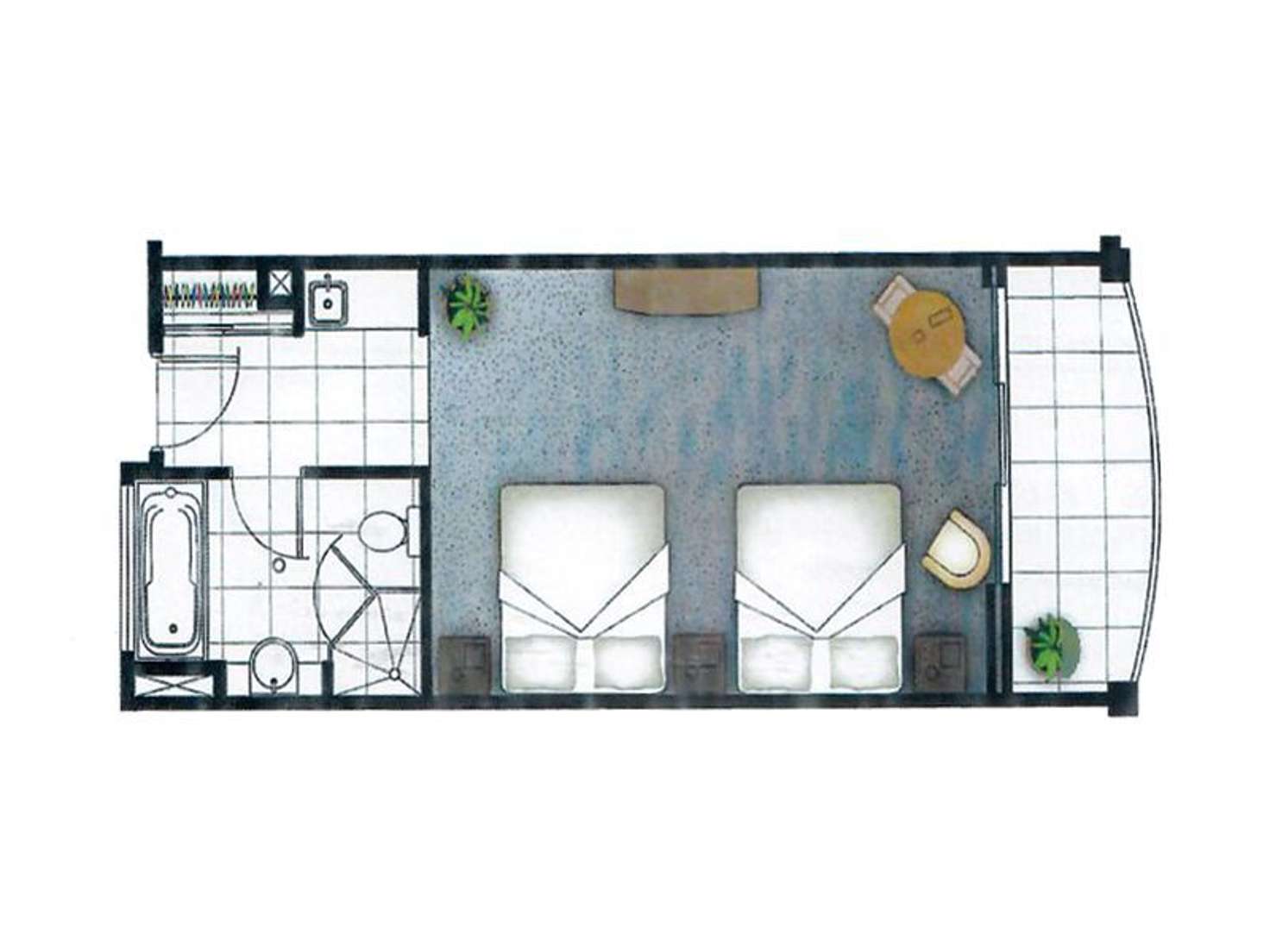 Floorplan of Homely studio listing, 3003/56 John Lund Drive, Hope Island QLD 4212