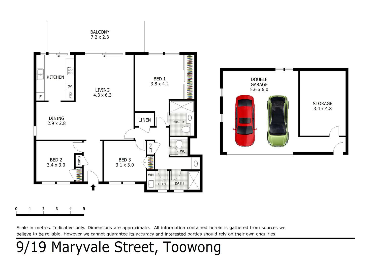 Floorplan of Homely apartment listing, 9/19 Maryvale Street, Toowong QLD 4066