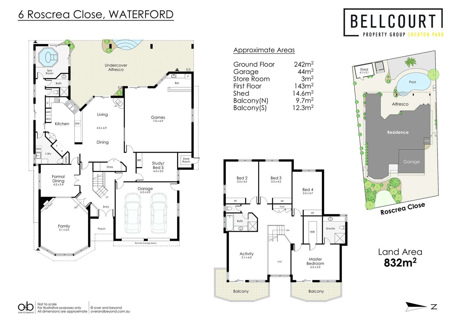 Floorplan of Homely house listing, 6 Roscrea Close, Waterford WA 6152