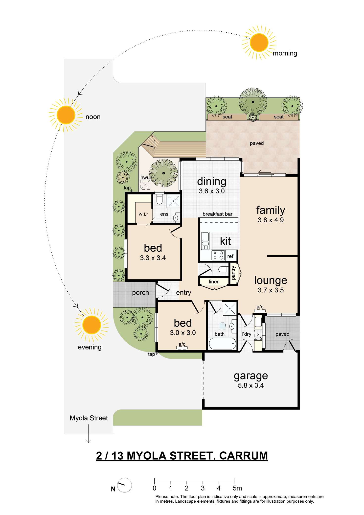 Floorplan of Homely unit listing, 2/13 Myola Street, Carrum VIC 3197