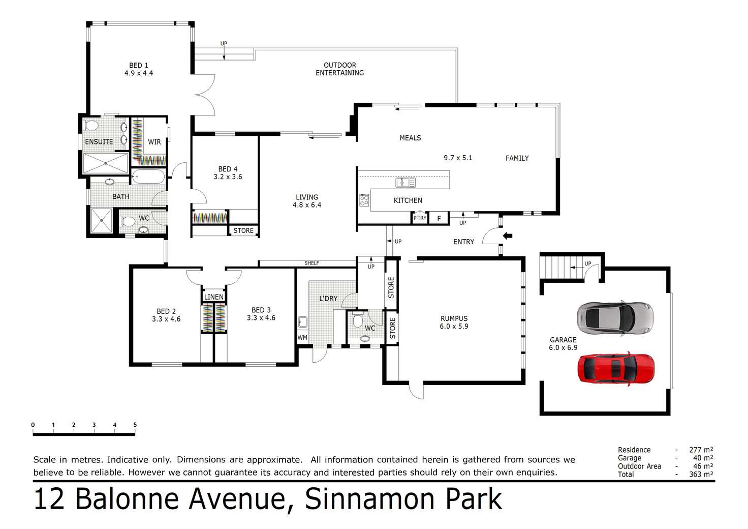 Floorplan of Homely house listing, 12 Balonne Avenue, Sinnamon Park QLD 4073