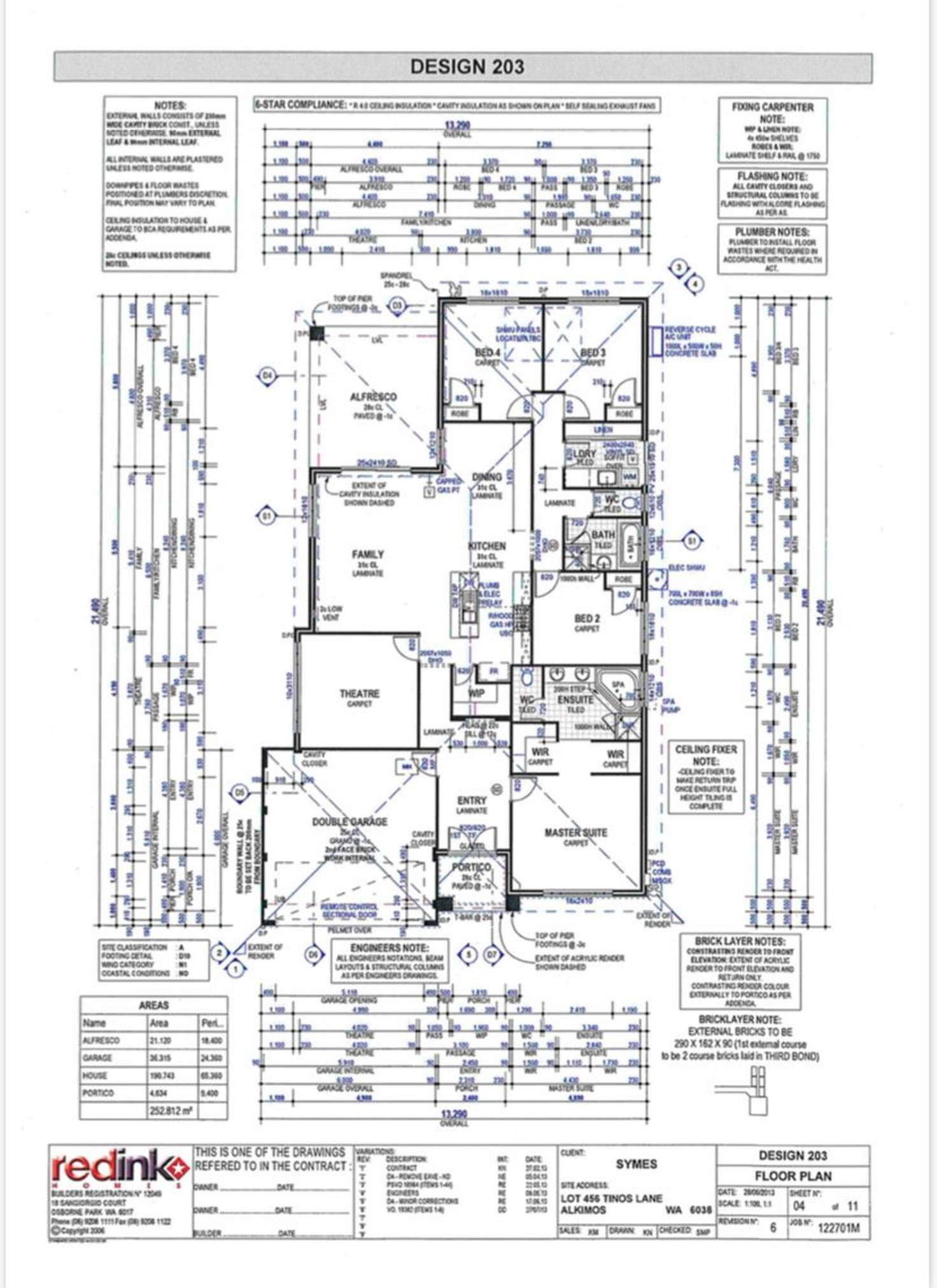 Floorplan of Homely house listing, 5 Tinos Lane, Alkimos WA 6038