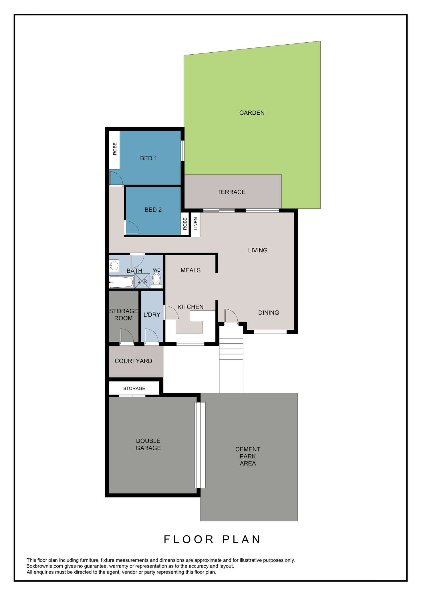 Floorplan of Homely townhouse listing, 2/2 Hodgson Place, Pearce ACT 2607