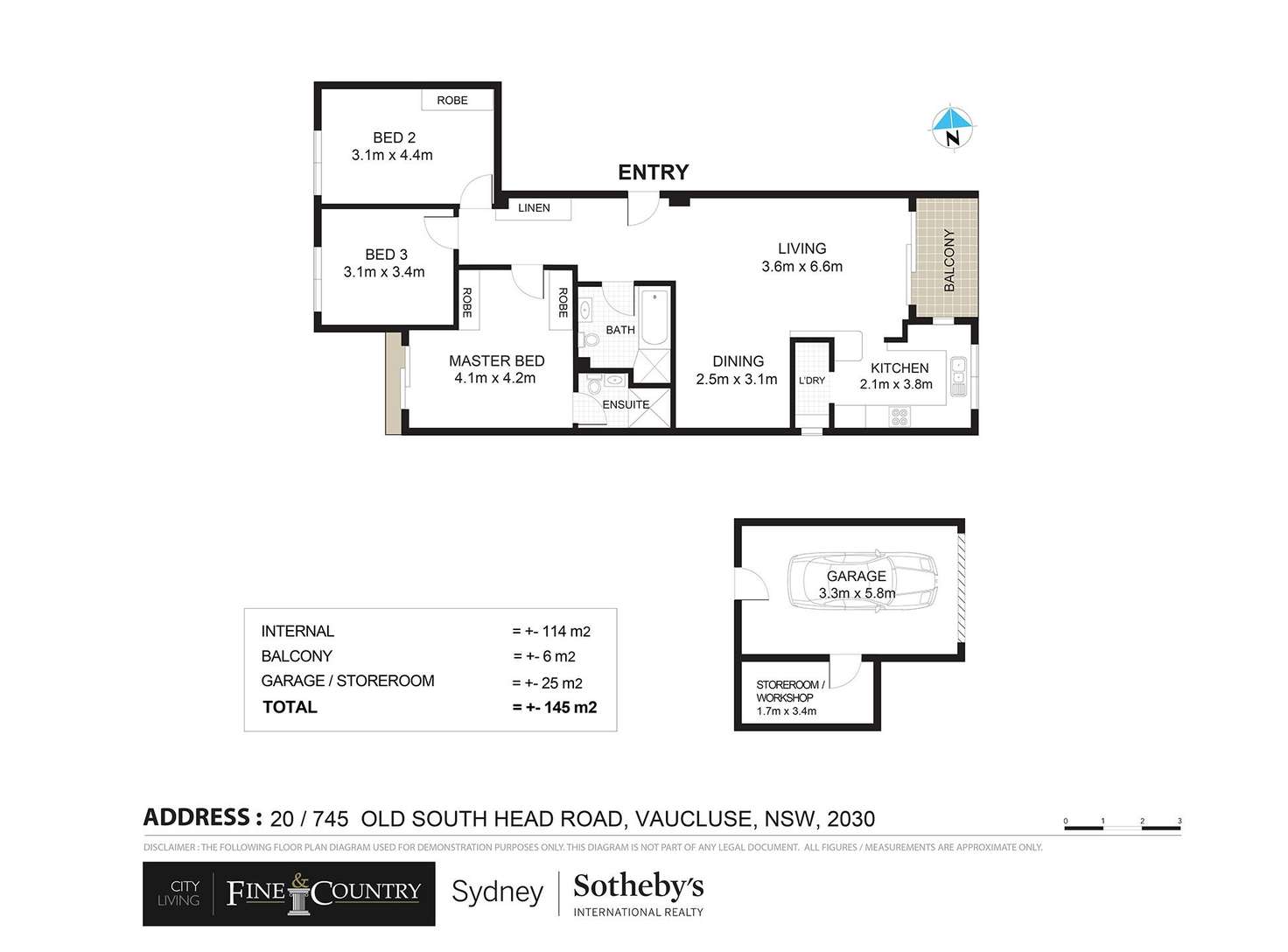 Floorplan of Homely apartment listing, 20/745 Old South Head Road, Vaucluse NSW 2030