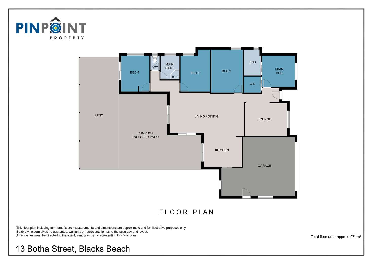 Floorplan of Homely house listing, 13 Botha Street, Blacks Beach QLD 4740