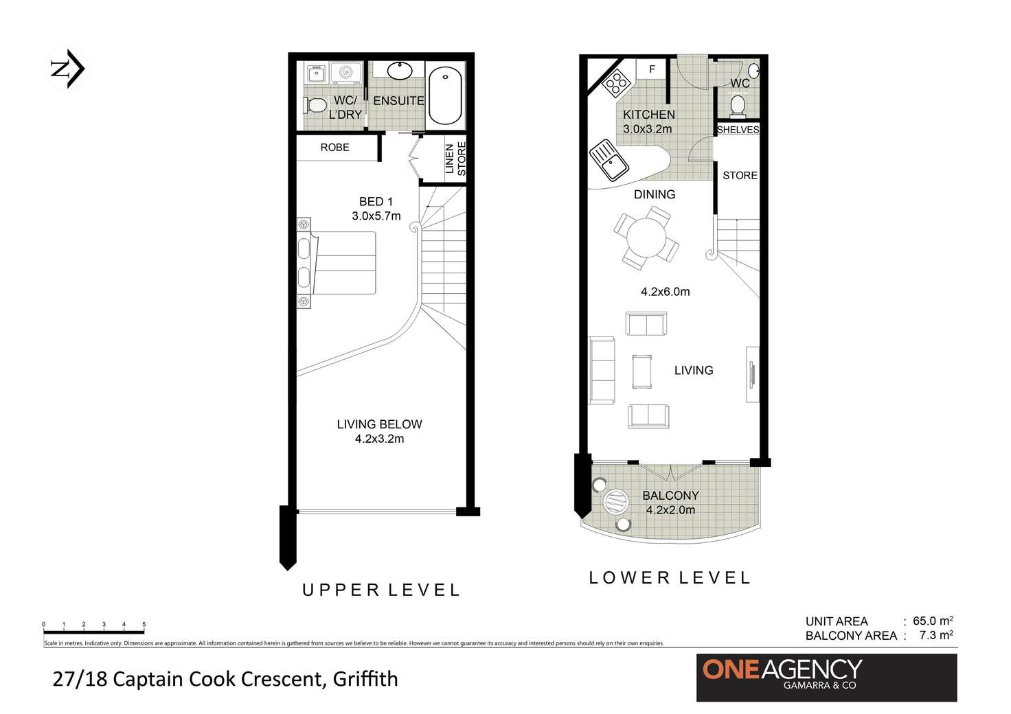 Floorplan of Homely apartment listing, 27/18 Captain Cook Crescent, Griffith ACT 2603