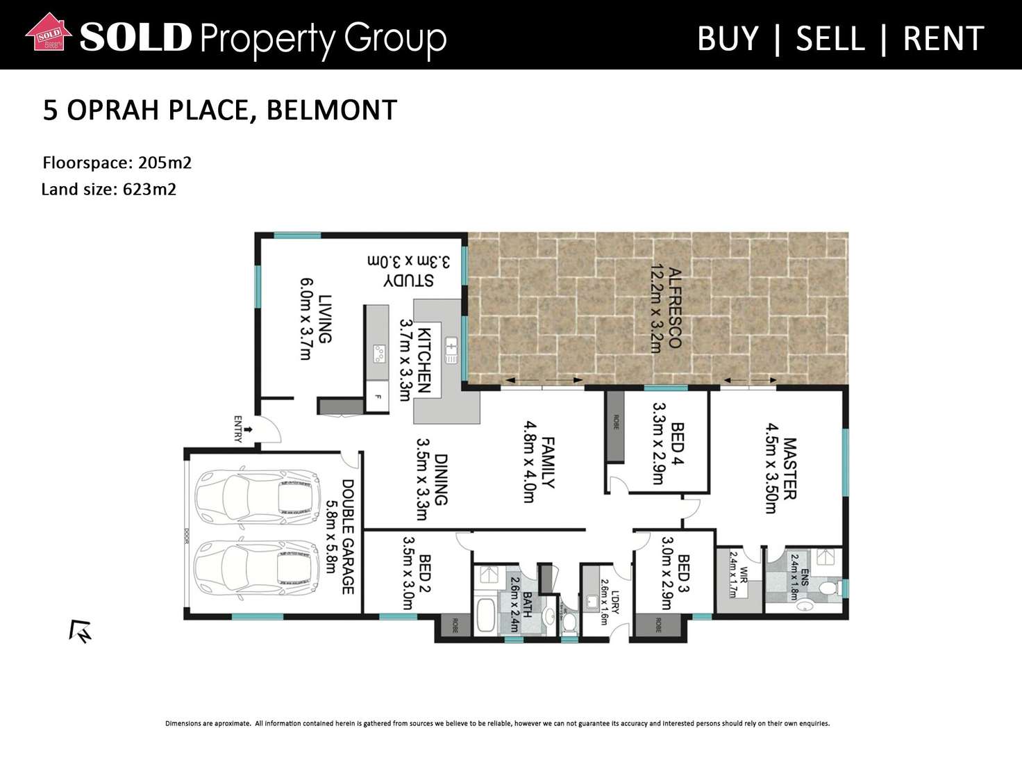 Floorplan of Homely house listing, 5 Oprah Place, Belmont QLD 4153