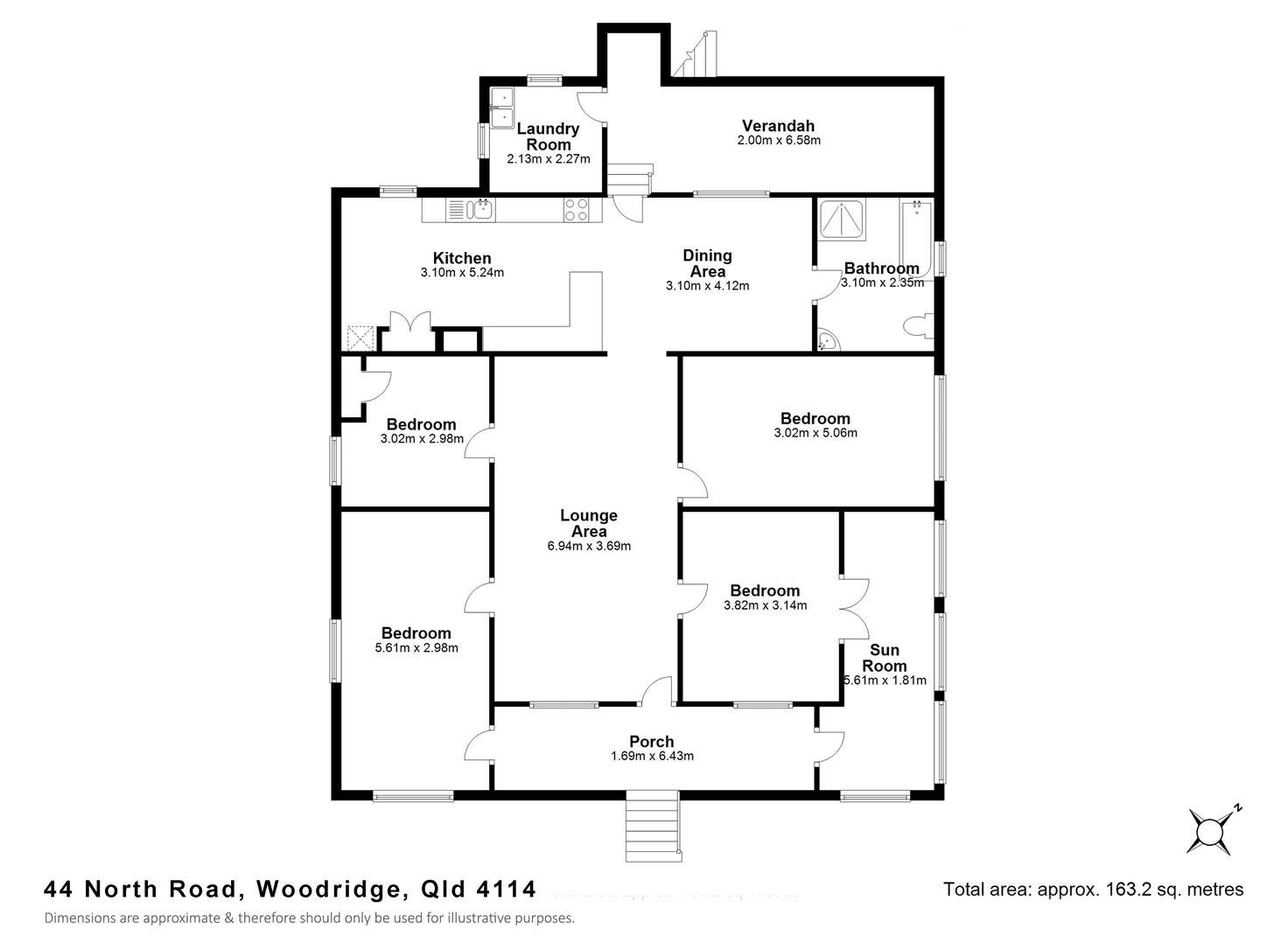 Floorplan of Homely house listing, 44 North Road, Woodridge QLD 4114