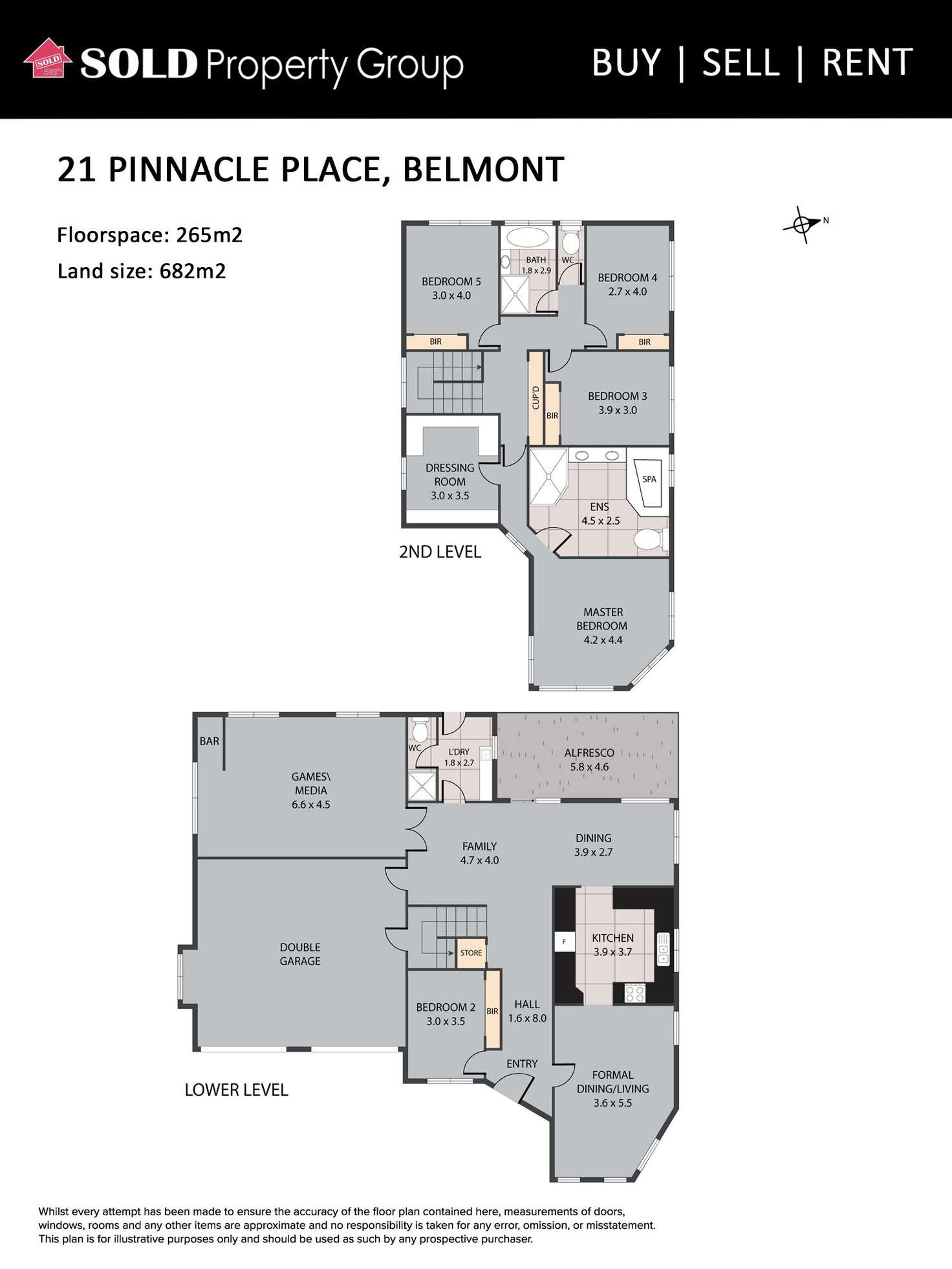 Floorplan of Homely house listing, 21 Pinnacle Place, Belmont QLD 4153