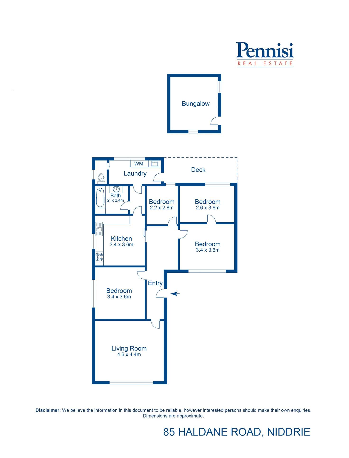 Floorplan of Homely house listing, 85 Haldane Road, Niddrie VIC 3042