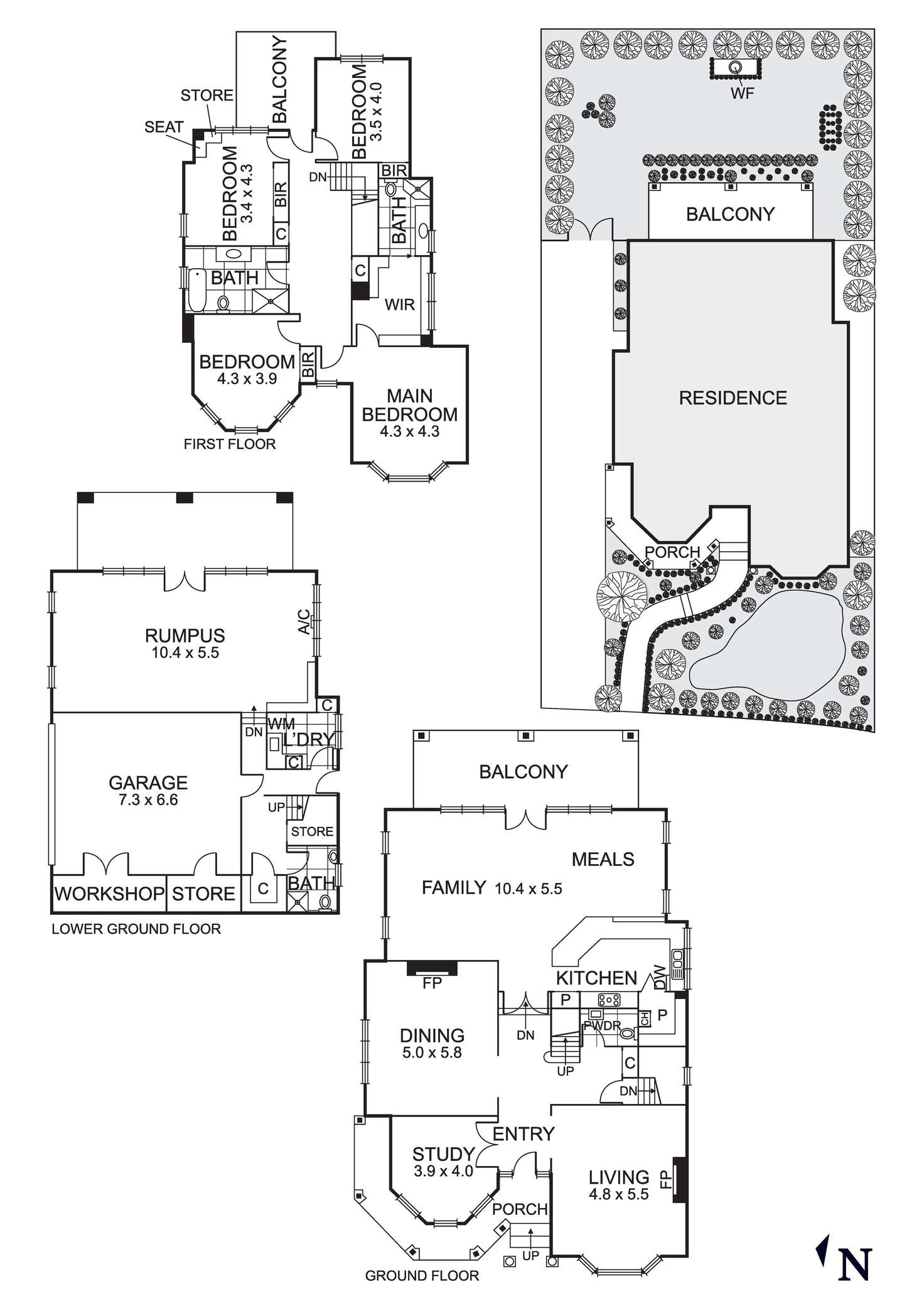 Floorplan of Homely house listing, 105 Templewood Crescent, Avondale Heights VIC 3034