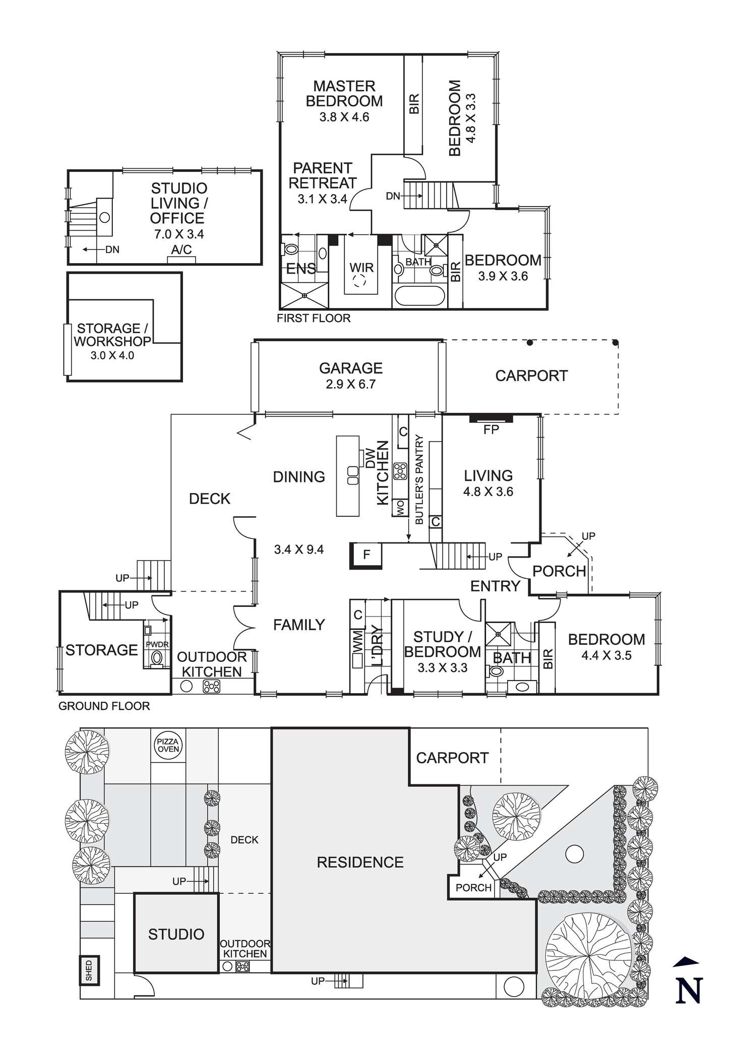 Floorplan of Homely house listing, 59 Vida Street, Aberfeldie VIC 3040