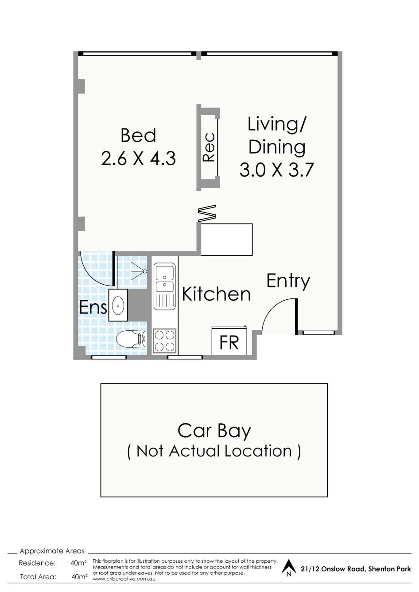 Floorplan of Homely apartment listing, 21/12 Onslow Road, Shenton Park WA 6008