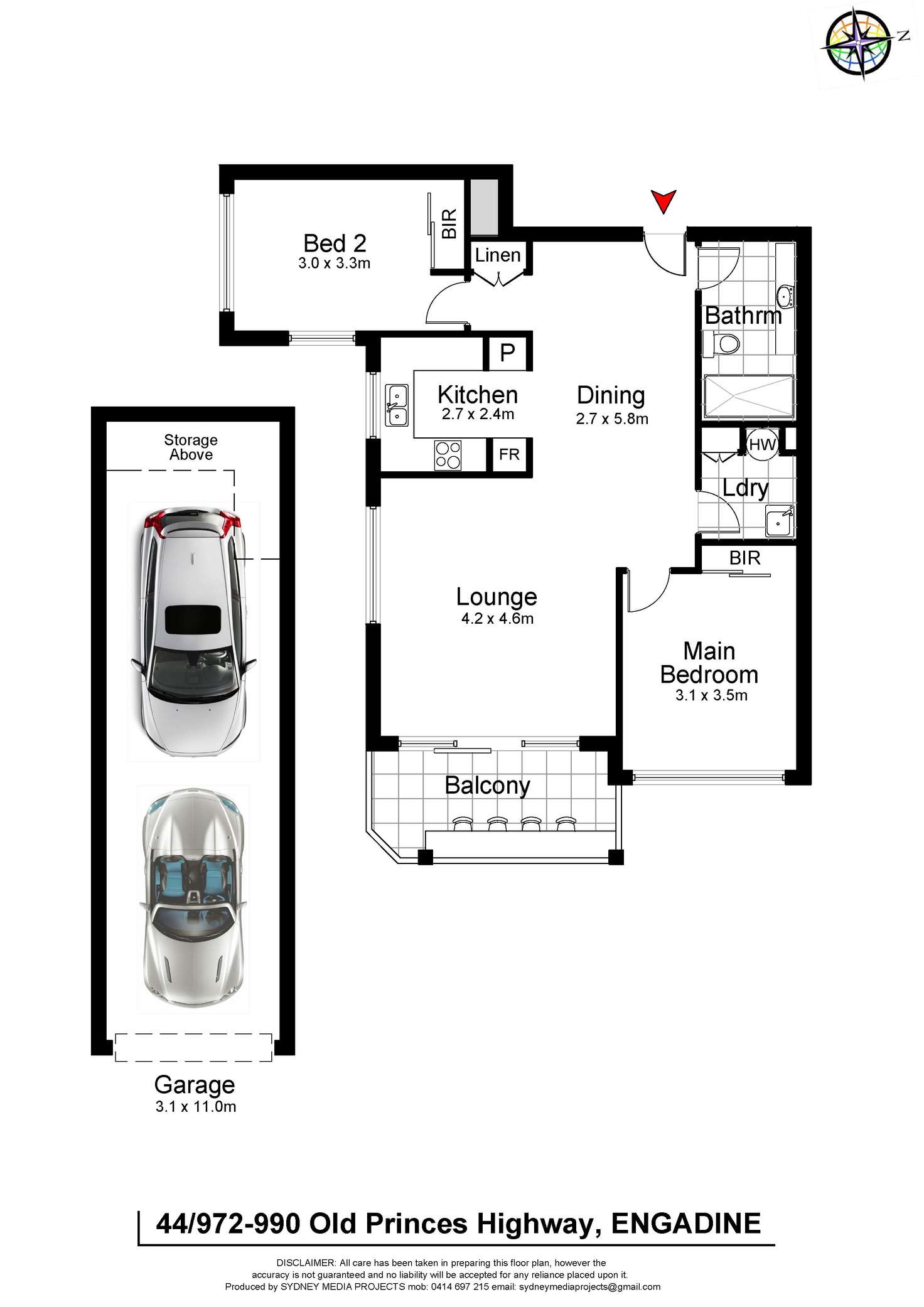 Floorplan of Homely apartment listing, 44/972-990 Old Princes Highway, Engadine NSW 2233