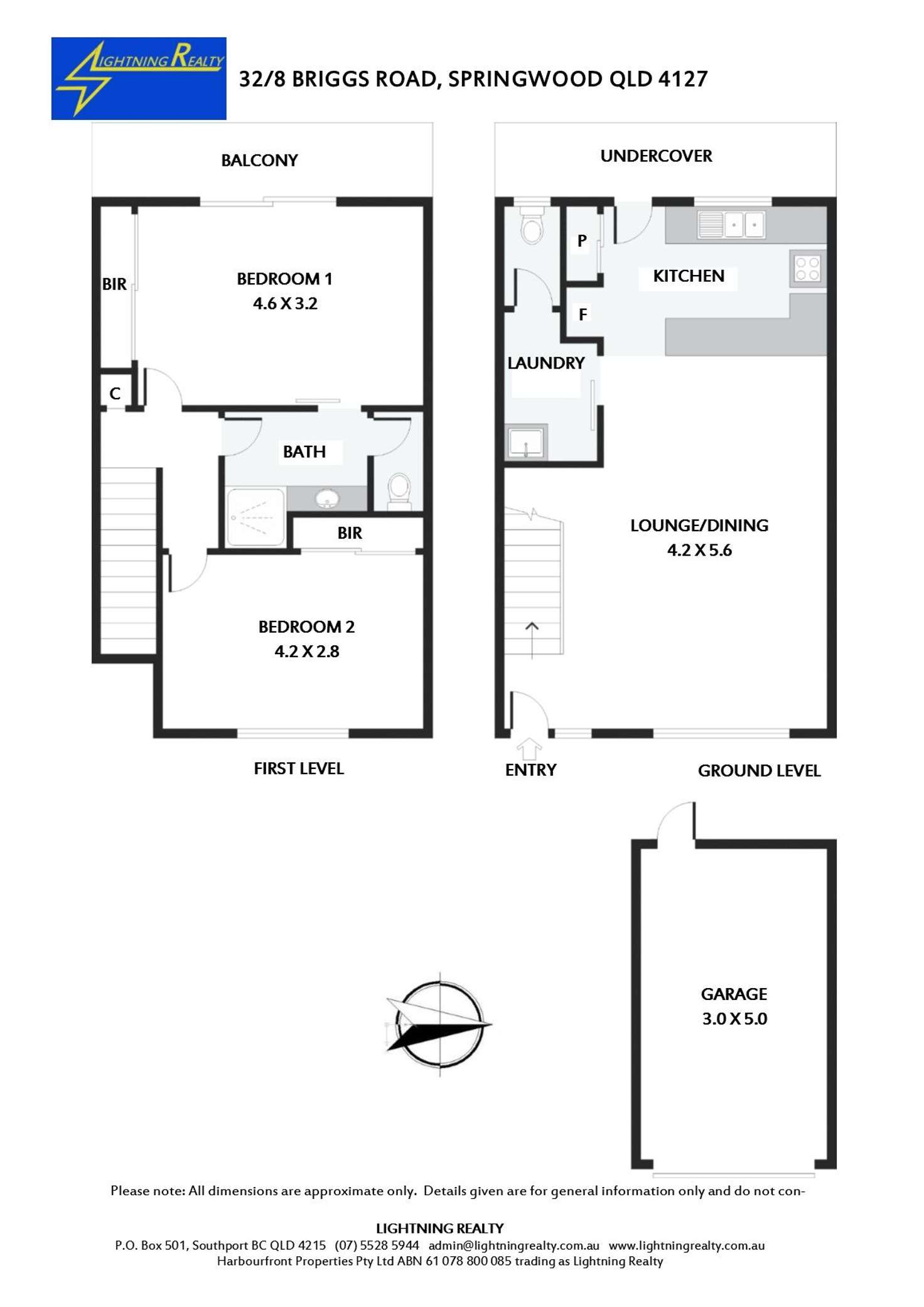 Floorplan of Homely townhouse listing, 32/8-16 Briggs Road, Springwood QLD 4127