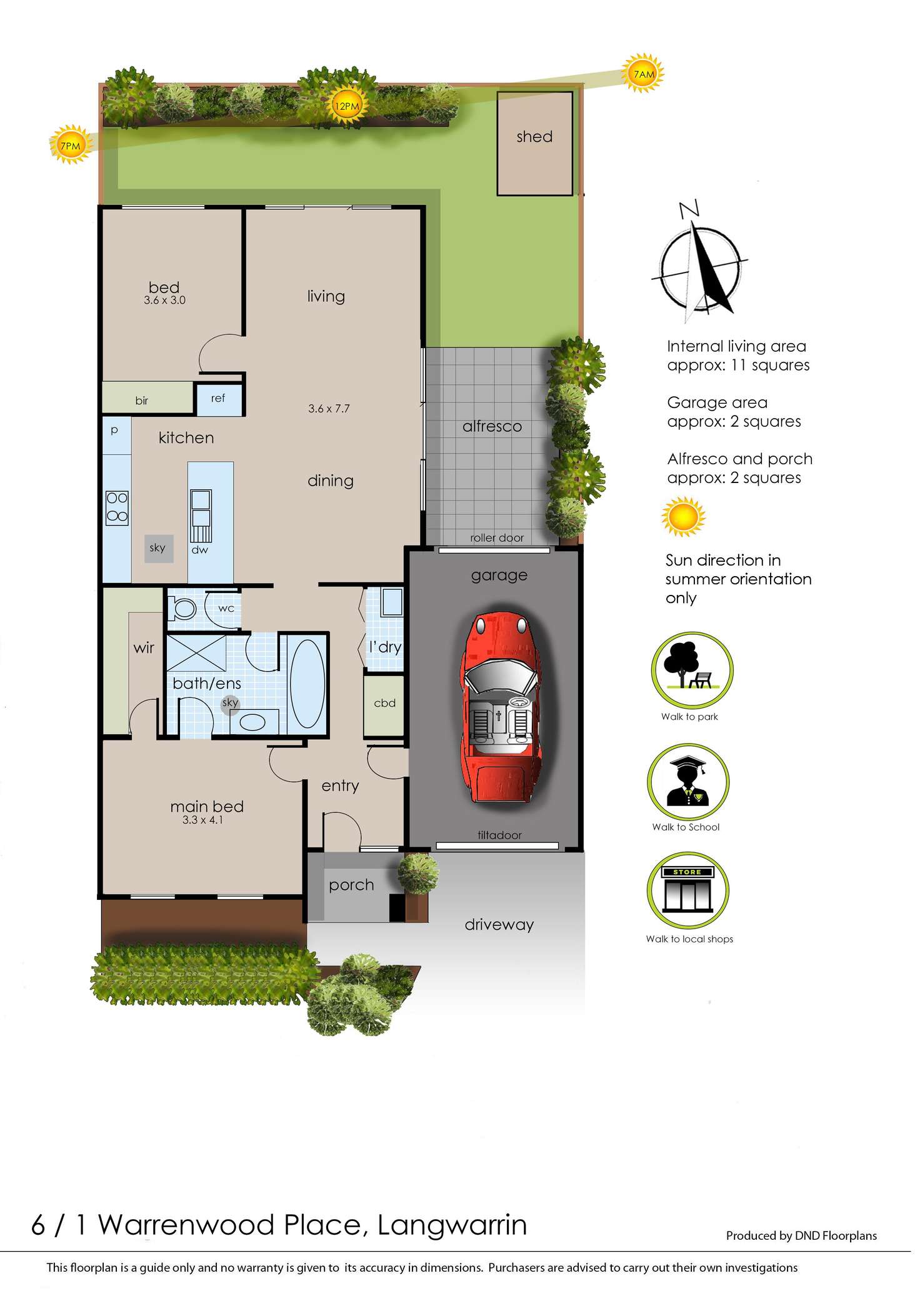 Floorplan of Homely house listing, 6/1 Warrenwood Place, Langwarrin VIC 3910