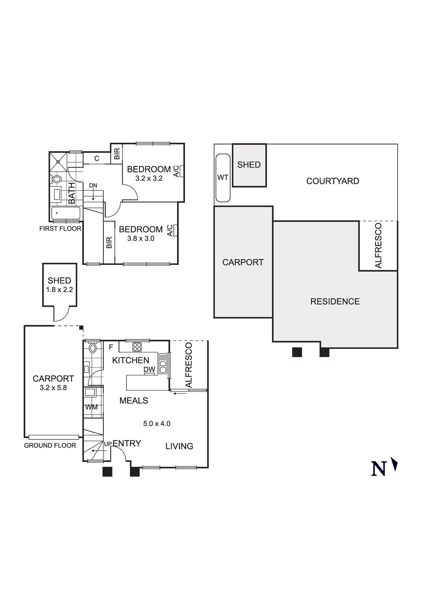 Floorplan of Homely townhouse listing, 3/9 West Court, Airport West VIC 3042