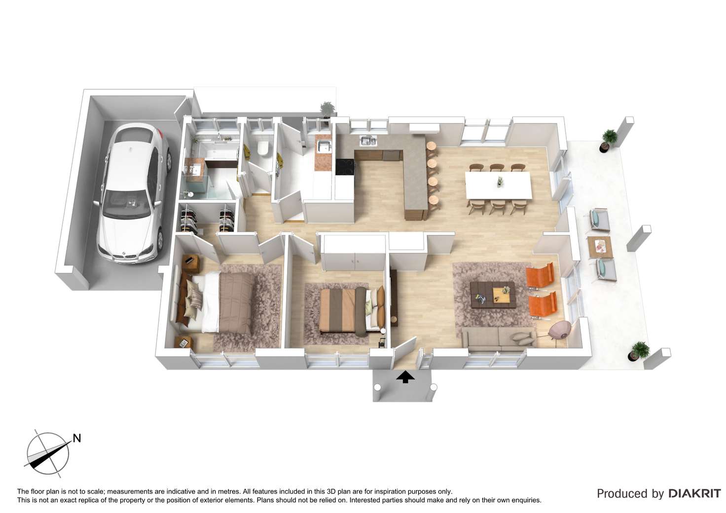 Floorplan of Homely unit listing, 2/3 Melville Avenue, Frankston VIC 3199