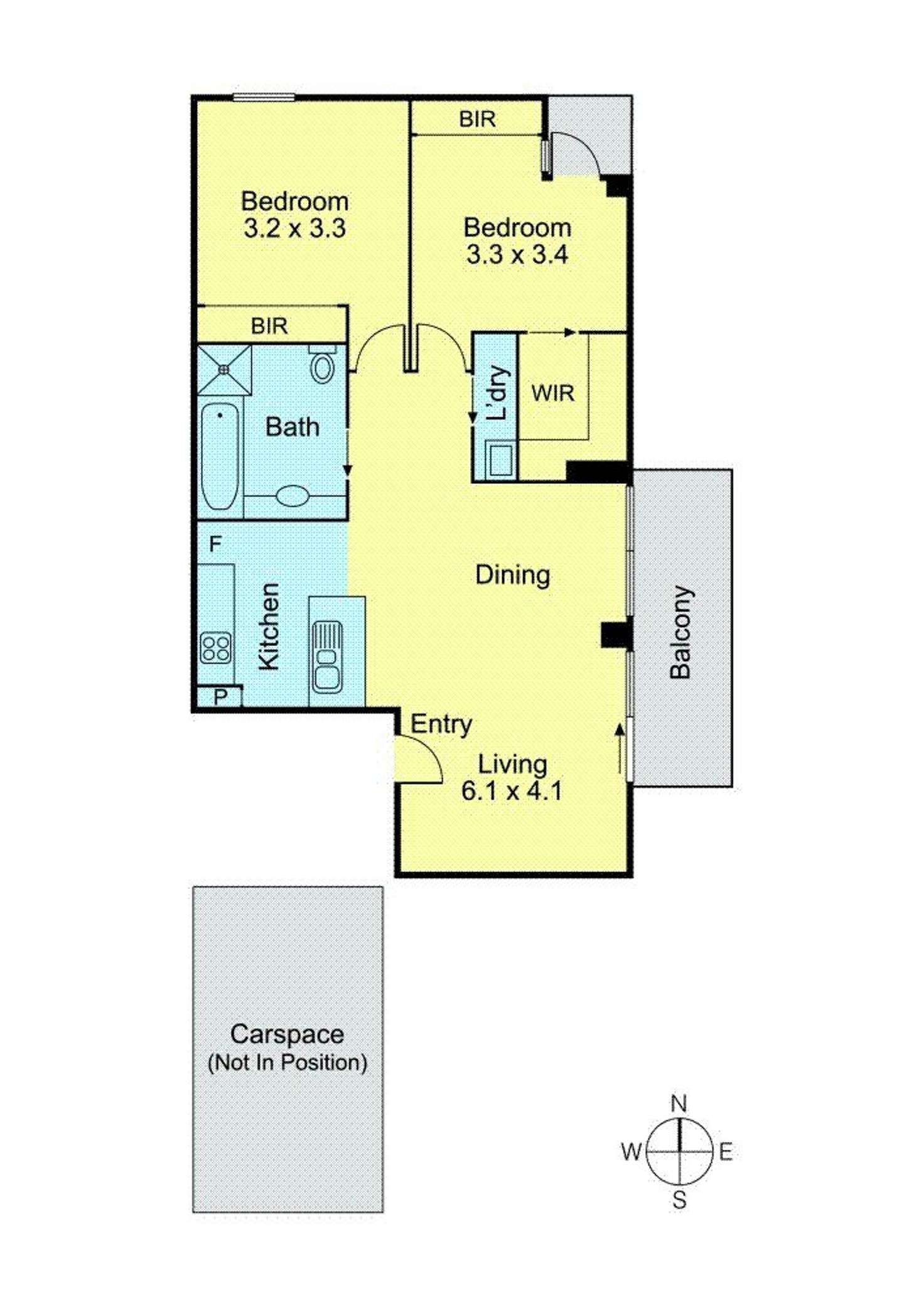 Floorplan of Homely apartment listing, 905/25 Wills Street, Melbourne VIC 3000
