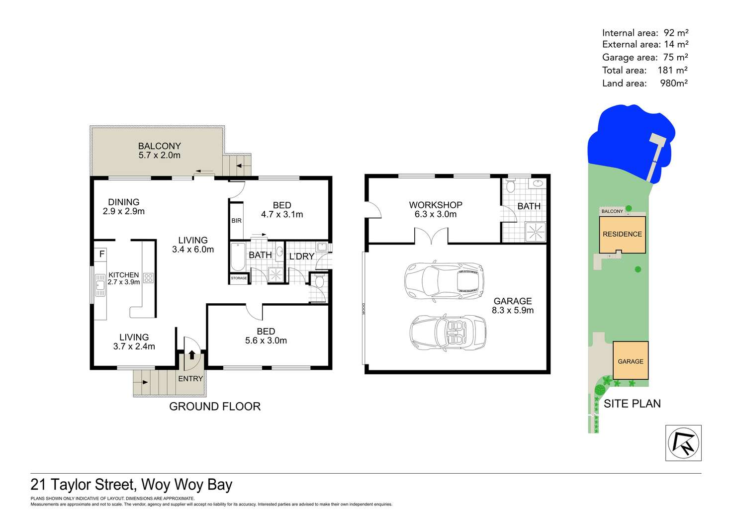 Floorplan of Homely house listing, 21 Taylor Street, Woy Woy Bay NSW 2256