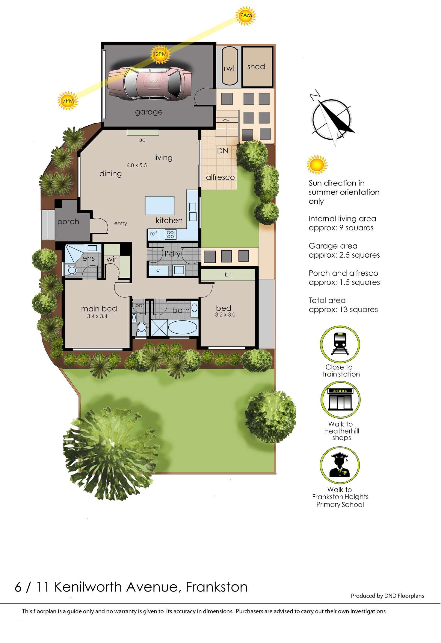 Floorplan of Homely unit listing, 6/11 Kenilworth Avenue, Frankston VIC 3199