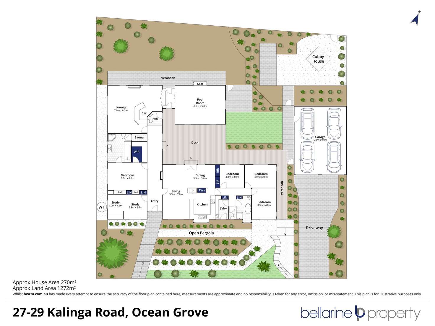 Floorplan of Homely house listing, 27-29 Kalinga Road, Ocean Grove VIC 3226