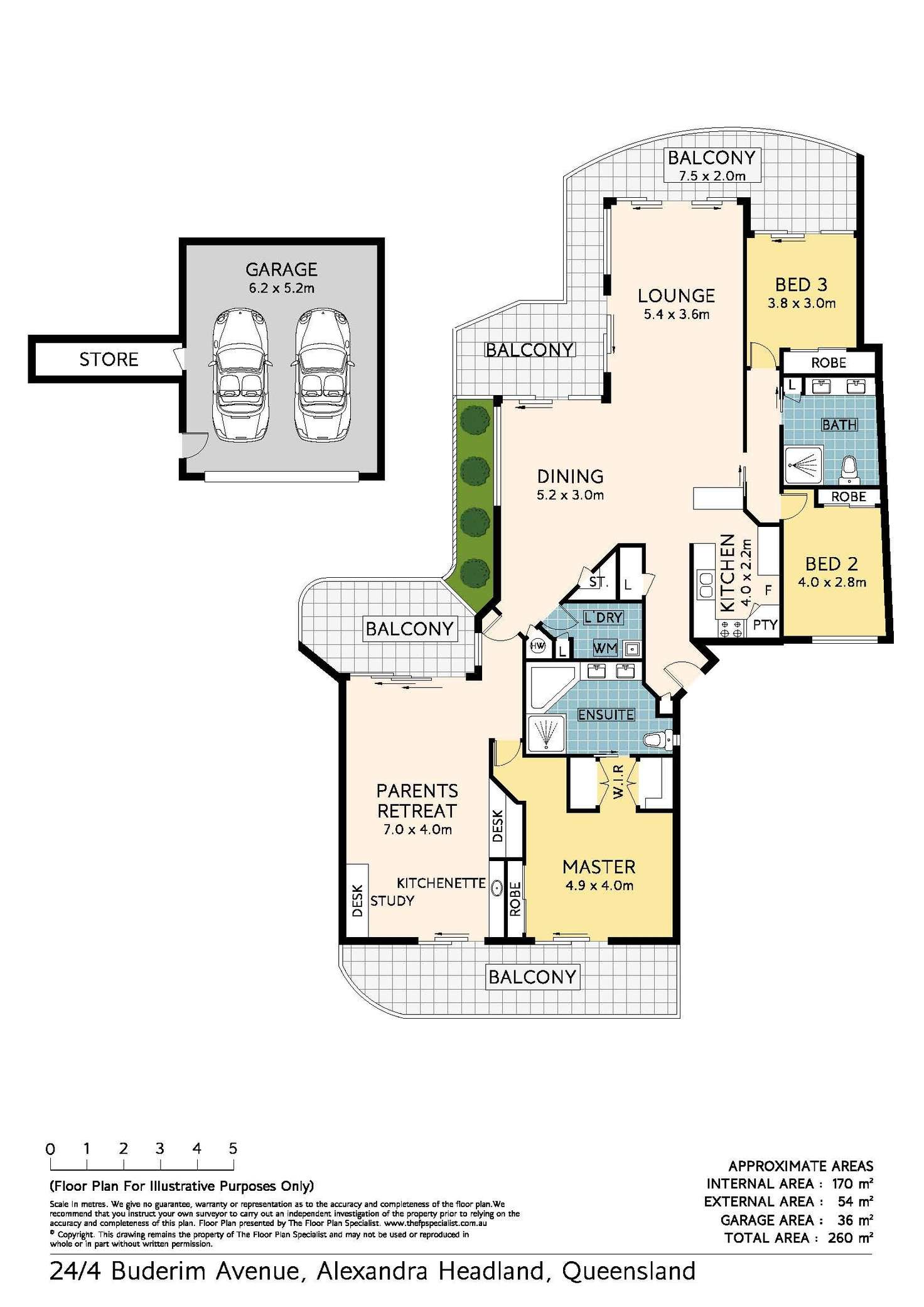 Floorplan of Homely unit listing, 24/4 Buderim Avenue, Alexandra Headland QLD 4572