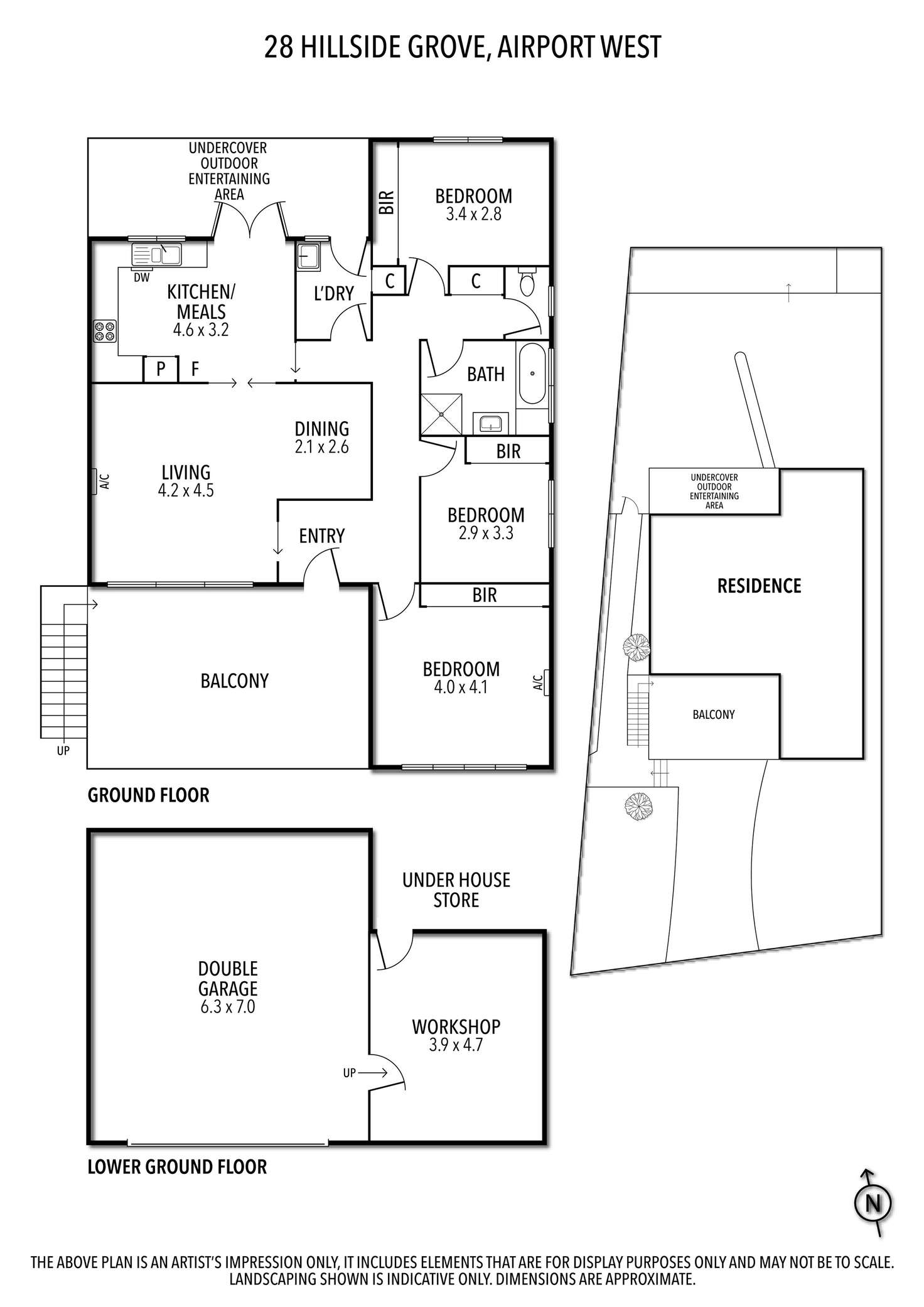 Floorplan of Homely house listing, 28 Hillside Grove, Airport West VIC 3042