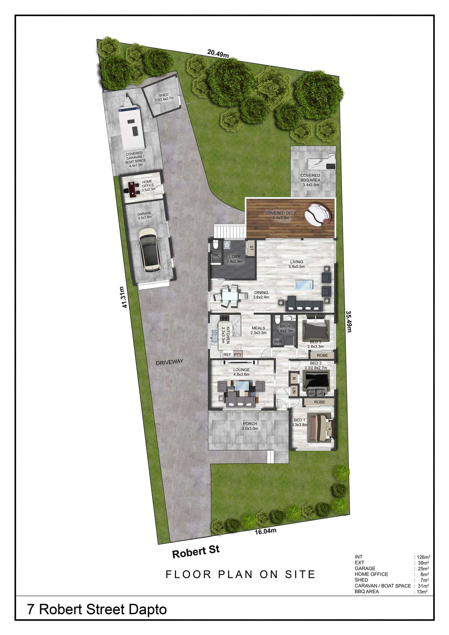 Floorplan of Homely house listing, 7 Robert Street, Kanahooka NSW 2530