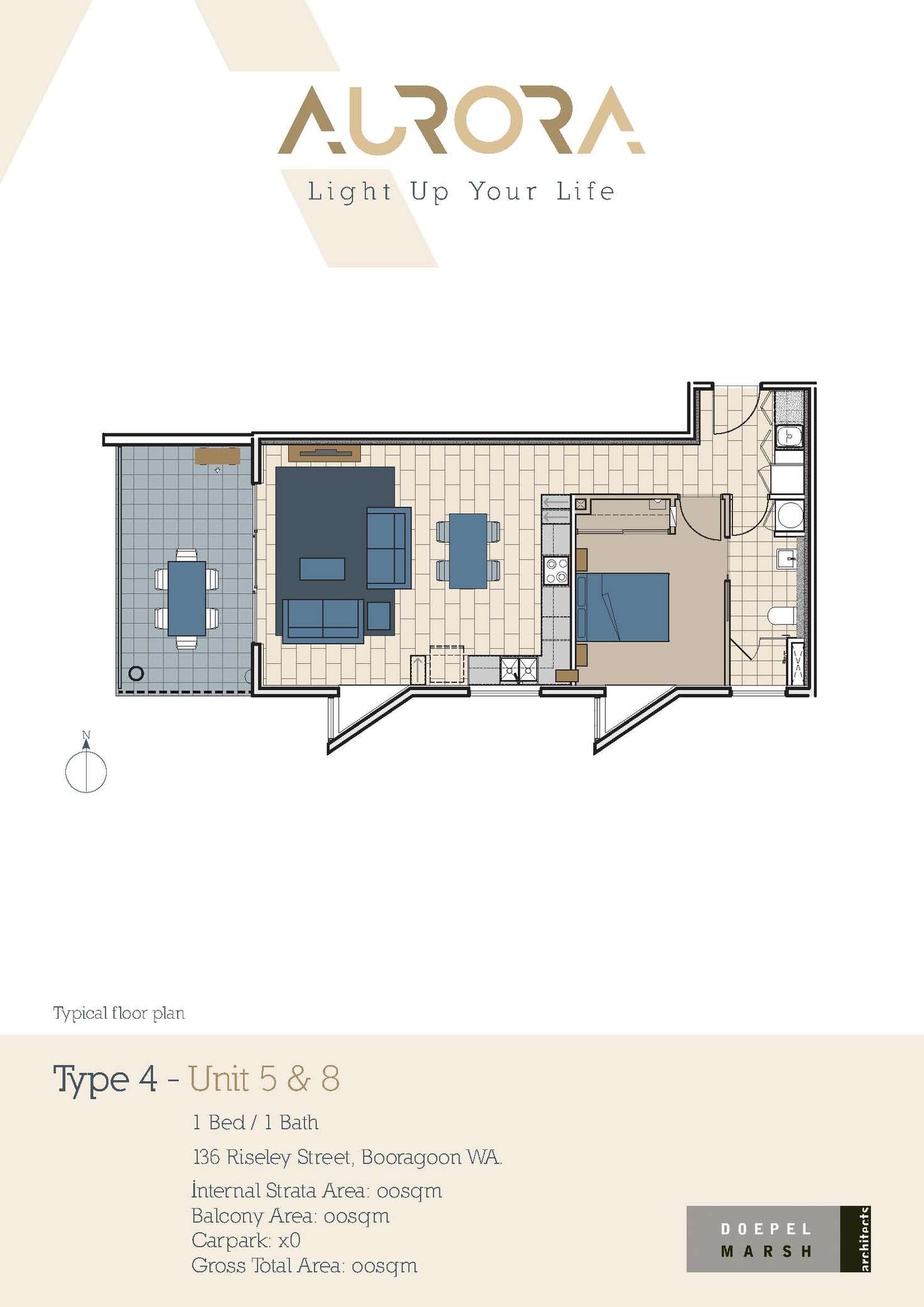 Floorplan of Homely apartment listing, 5/136 Riseley Street, Booragoon WA 6154