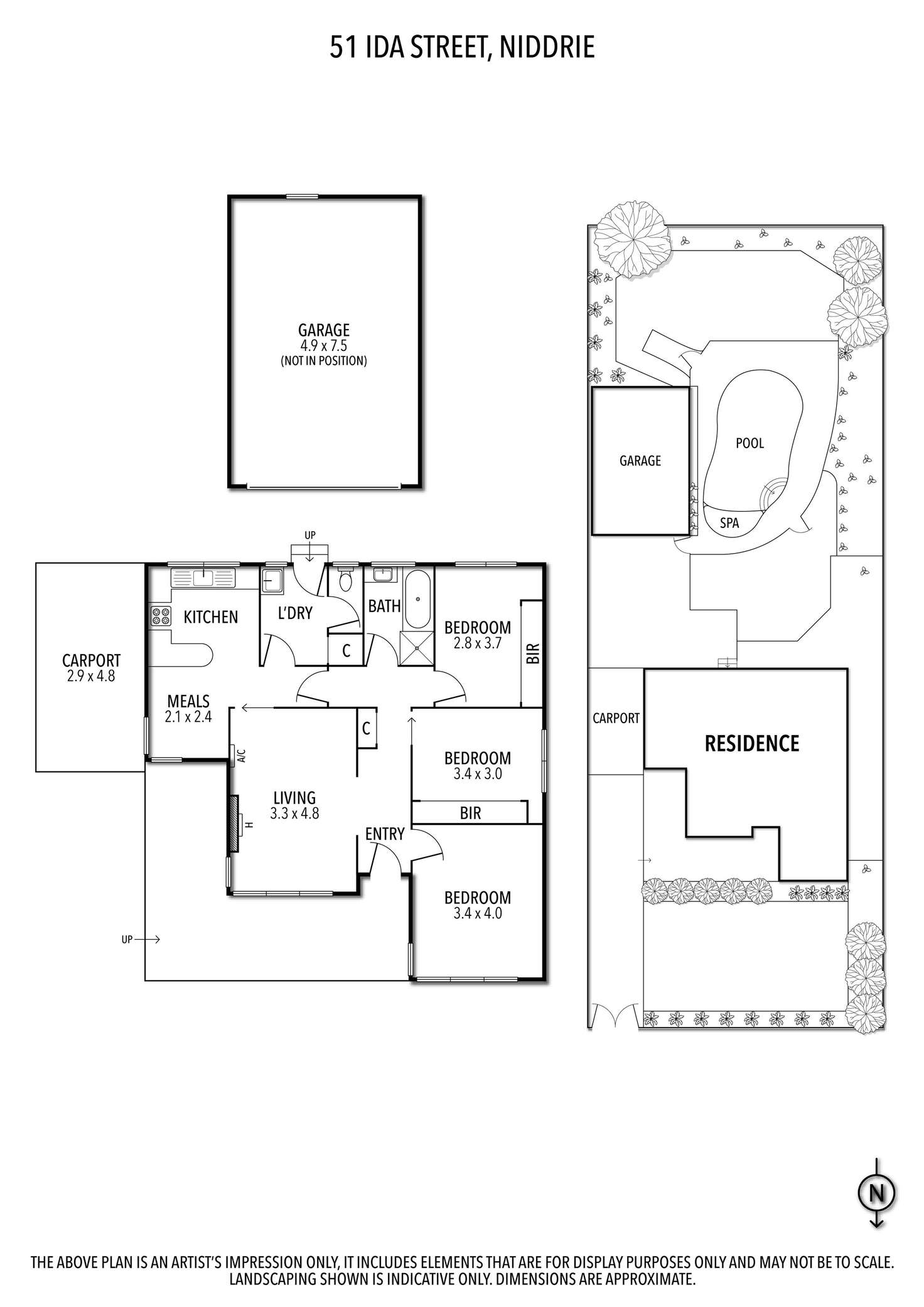 Floorplan of Homely house listing, 51 Ida Street, Niddrie VIC 3042