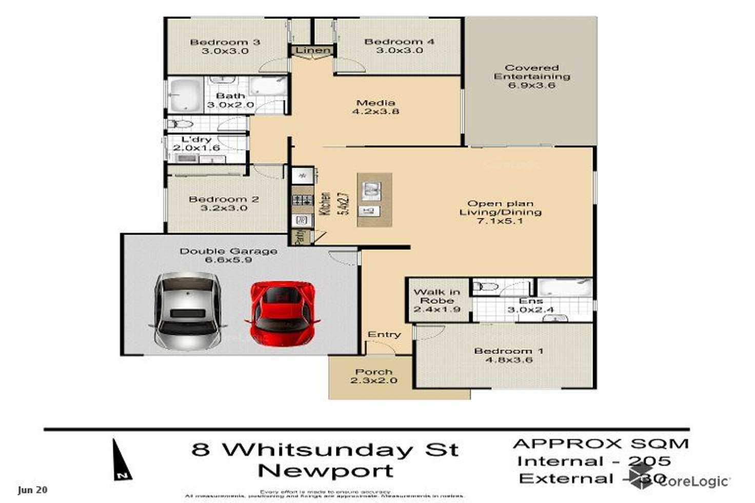 Floorplan of Homely house listing, 8 Whitsunday Street, Newport QLD 4020