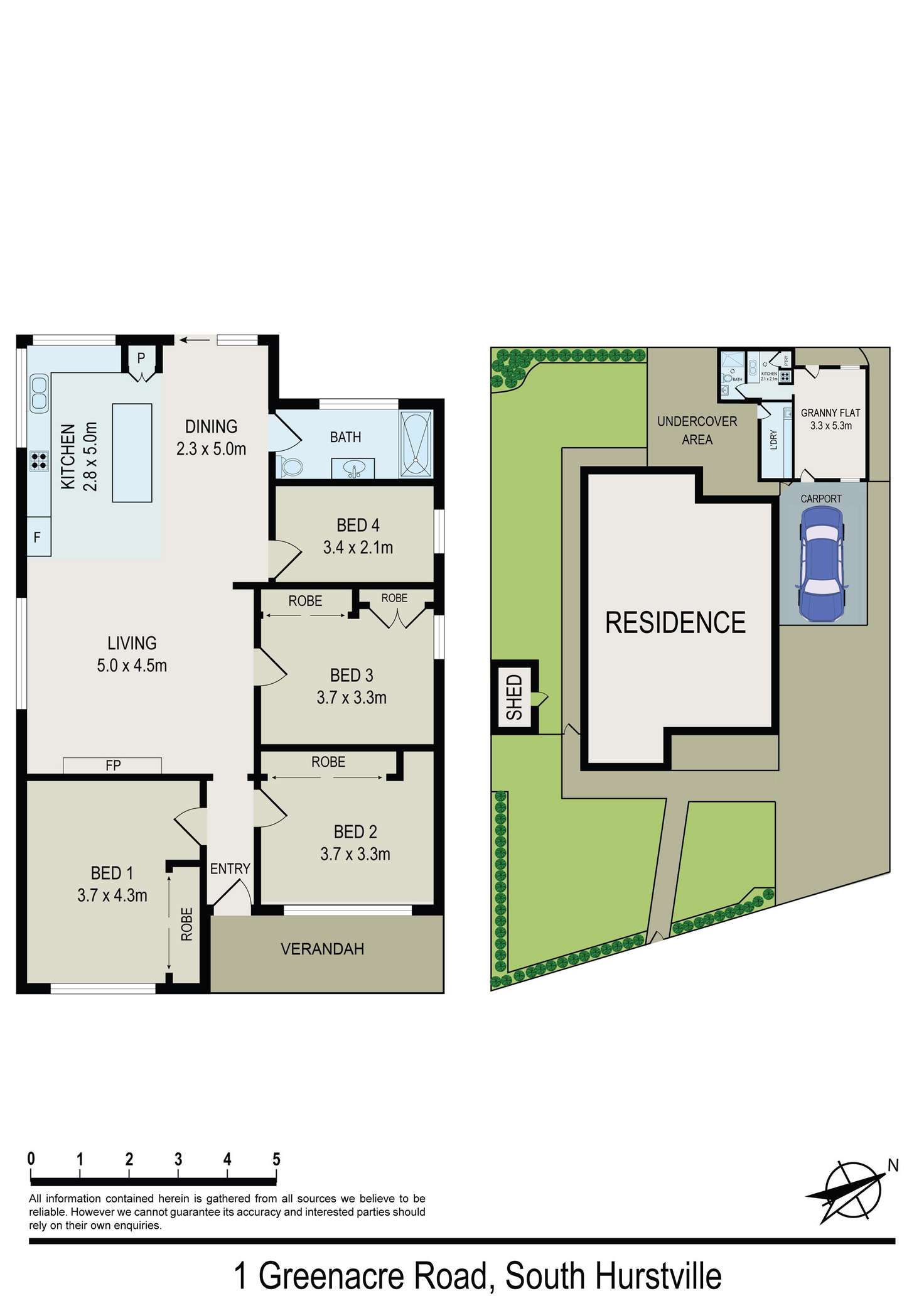 Floorplan of Homely house listing, 1 Greenacre Road, South Hurstville NSW 2221