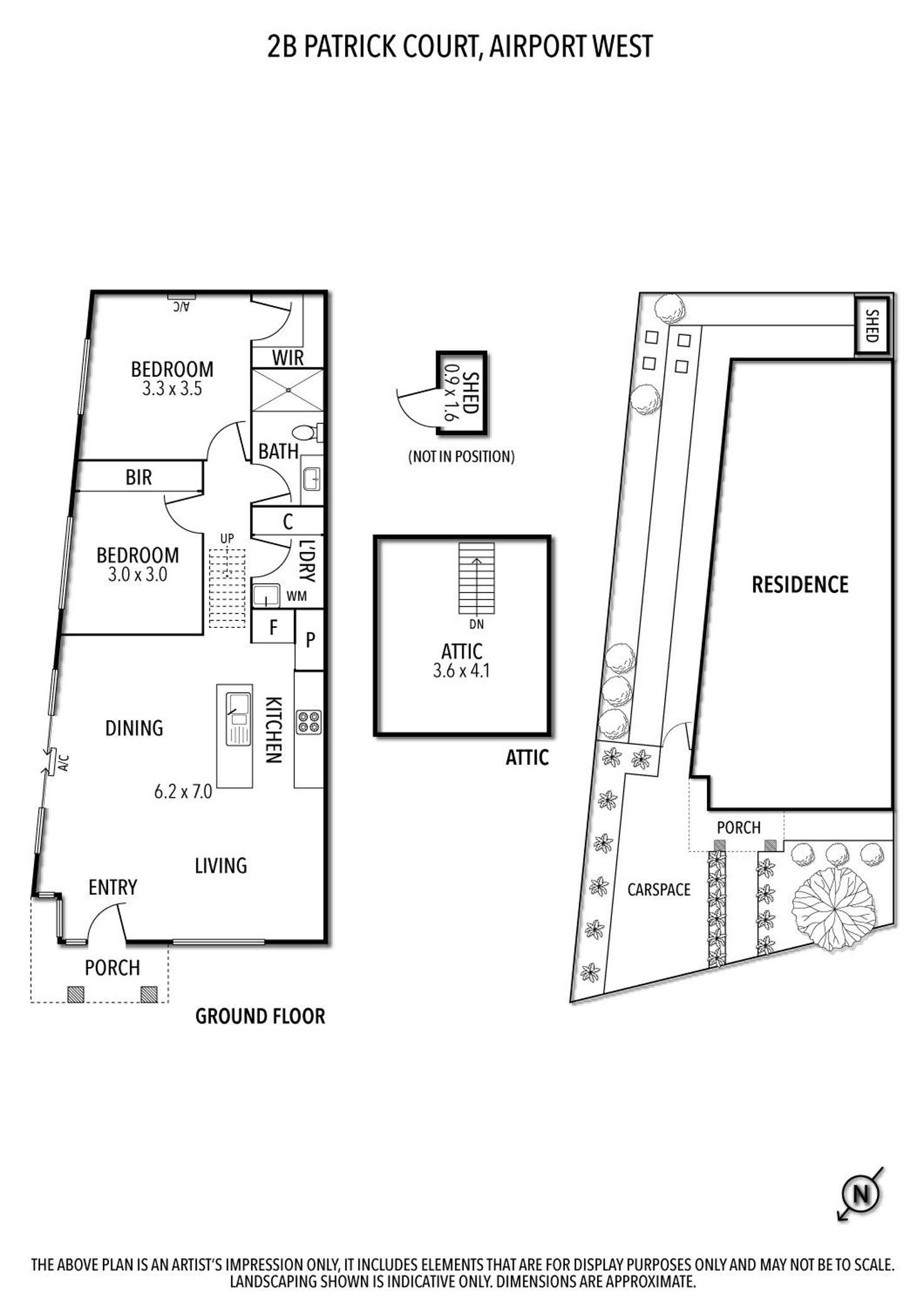 Floorplan of Homely unit listing, 2b Patrick Court, Airport West VIC 3042