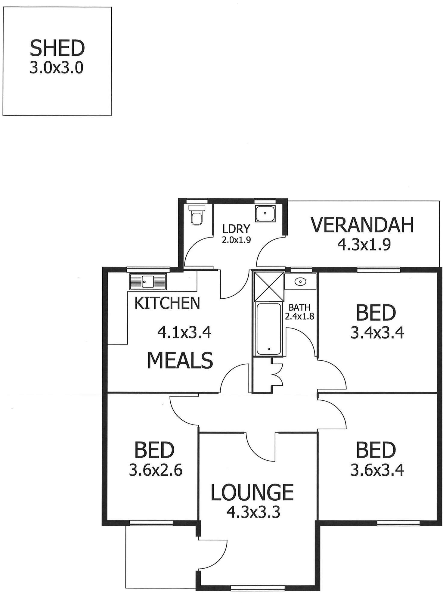 Floorplan of Homely house listing, 7 Plover Court, Murray Bridge SA 5253