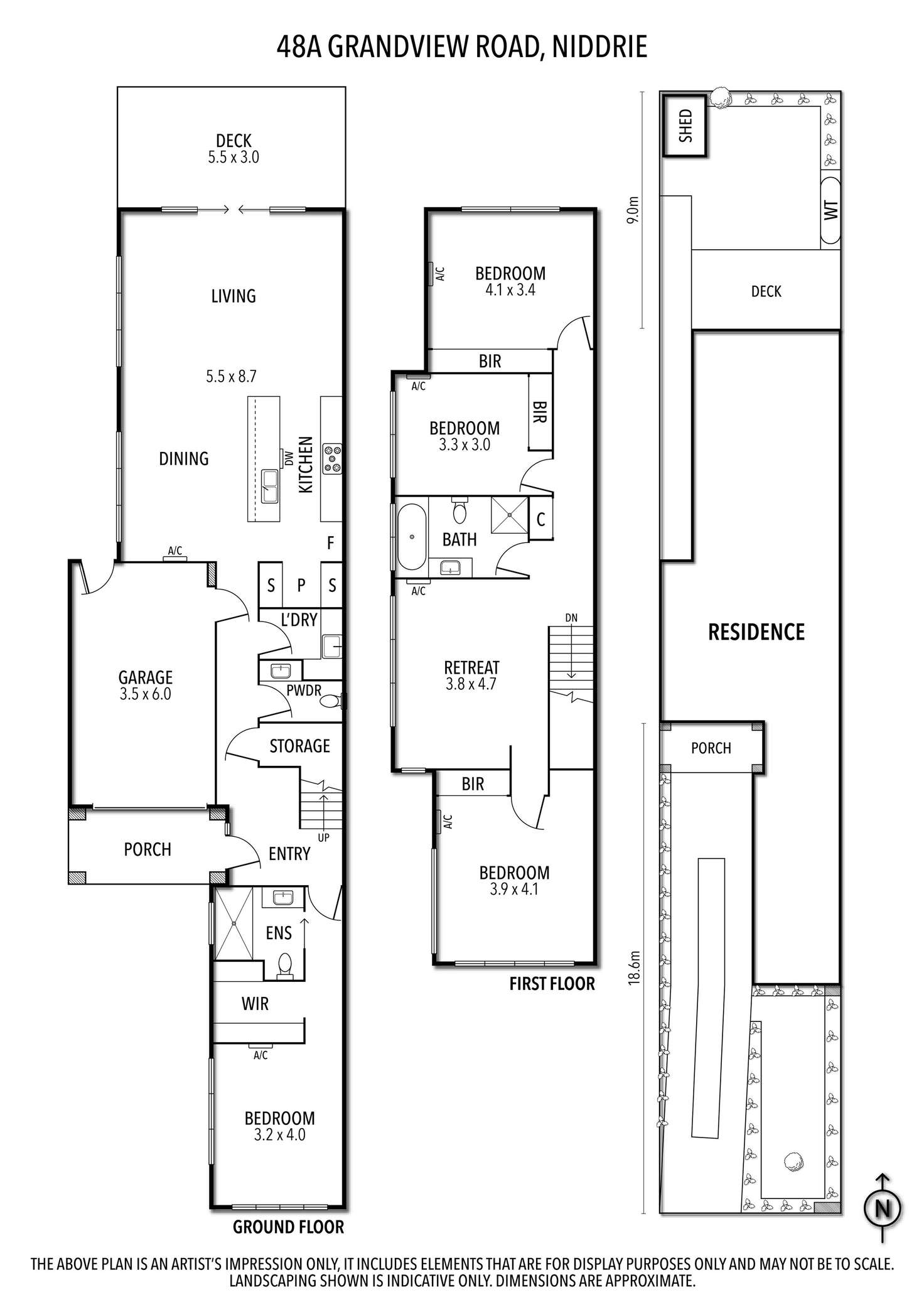 Floorplan of Homely house listing, 48A Grandview Road, Niddrie VIC 3042