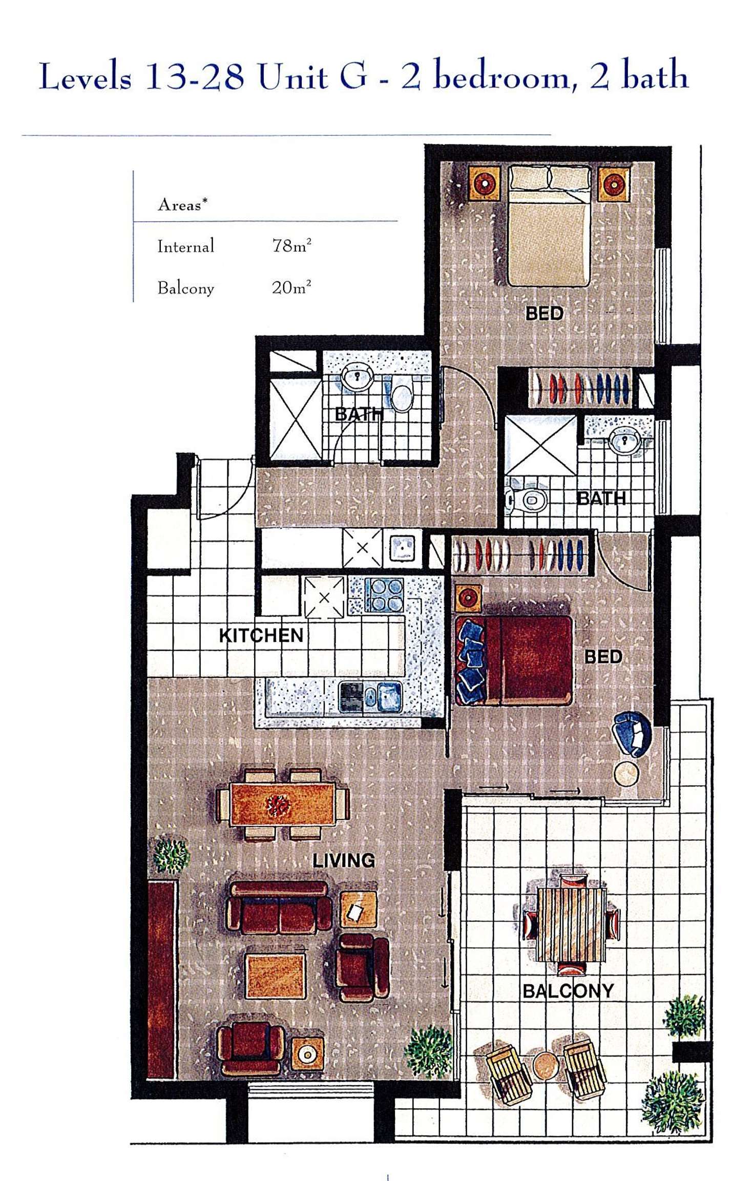 Floorplan of Homely apartment listing, 2603/151 George Street, Brisbane QLD 4000