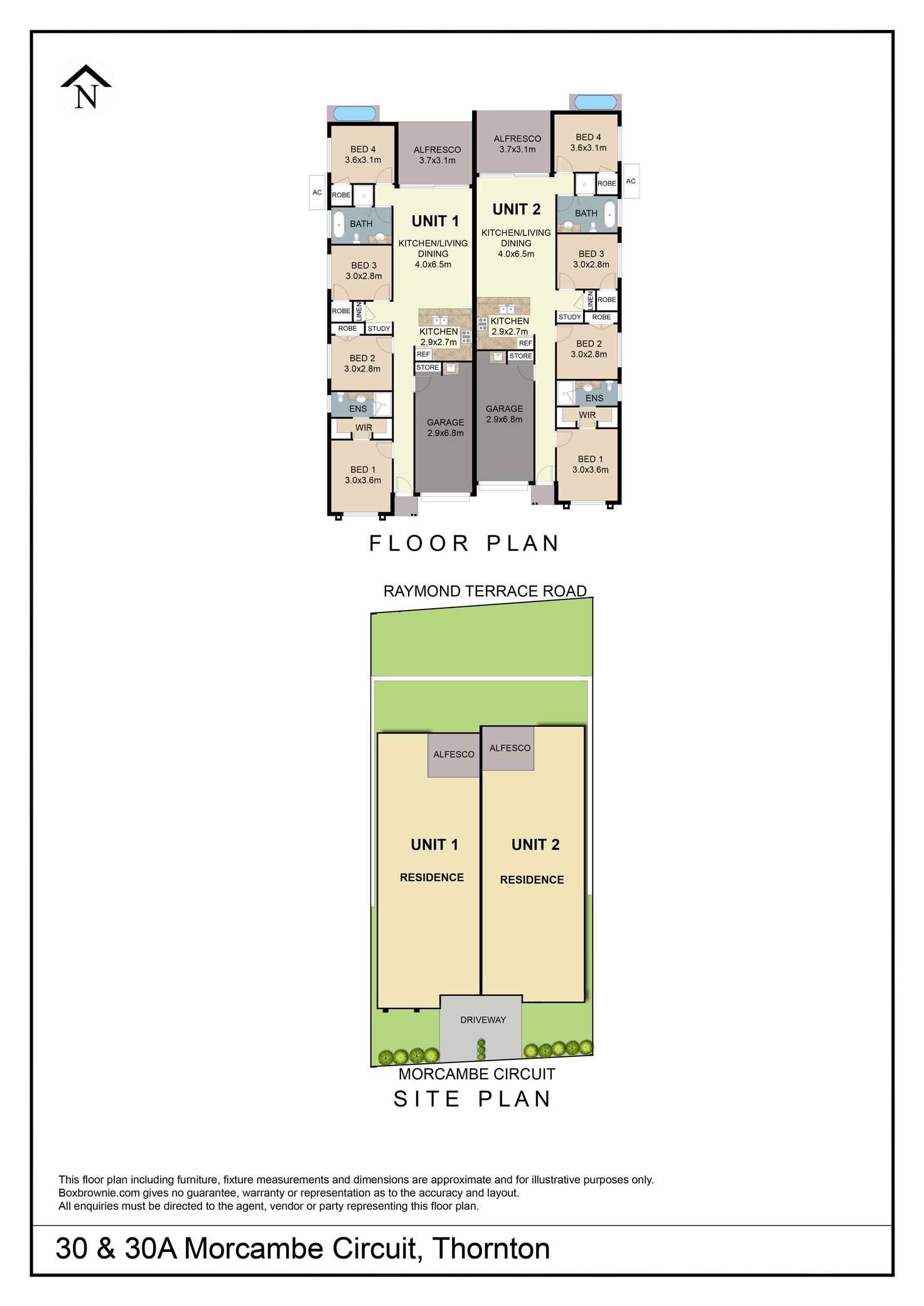 Floorplan of Homely semiDetached listing, 30 Morecambe Circuit, Thornton NSW 2322