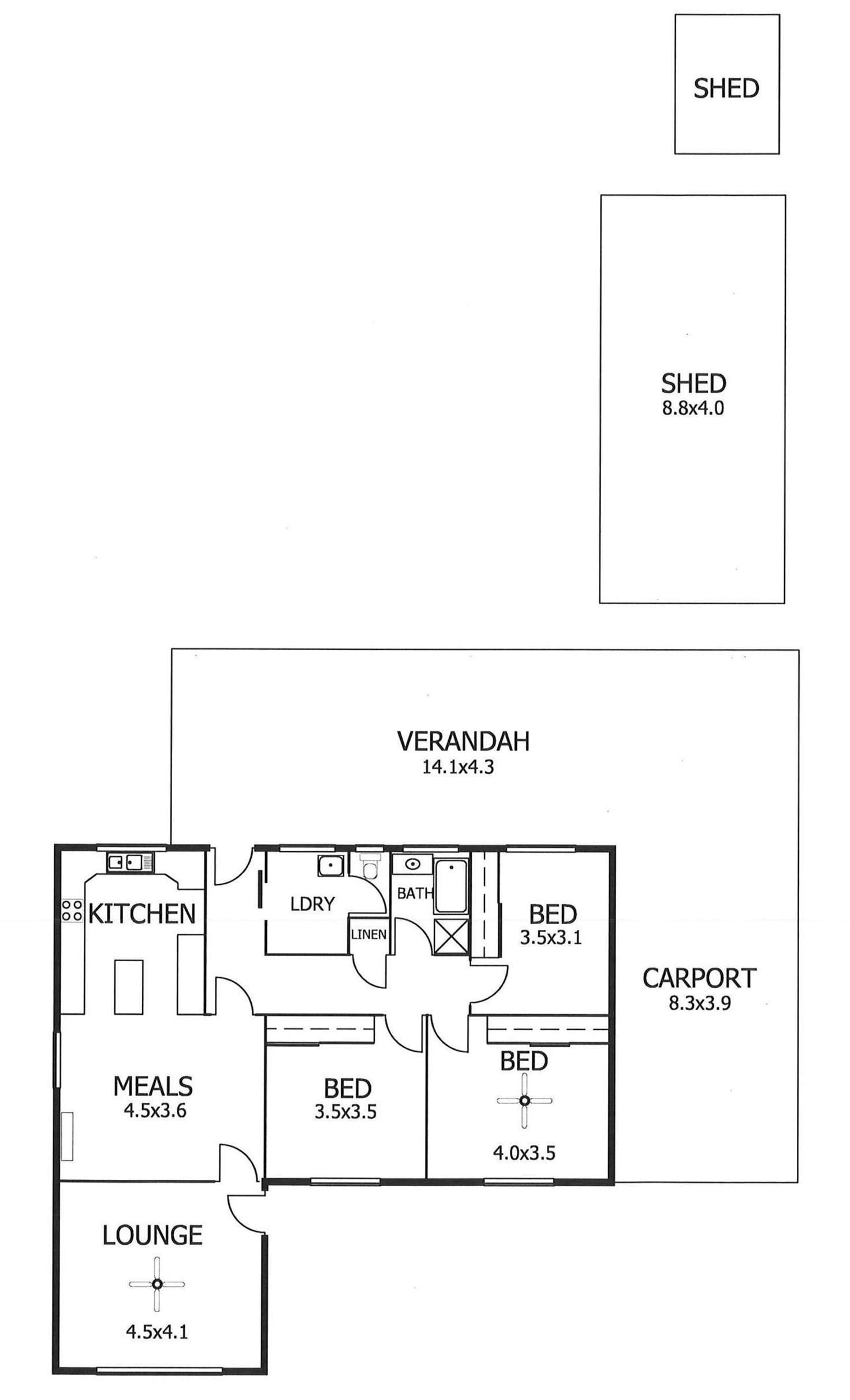 Floorplan of Homely house listing, 6 Alice Terrace, Murray Bridge SA 5253
