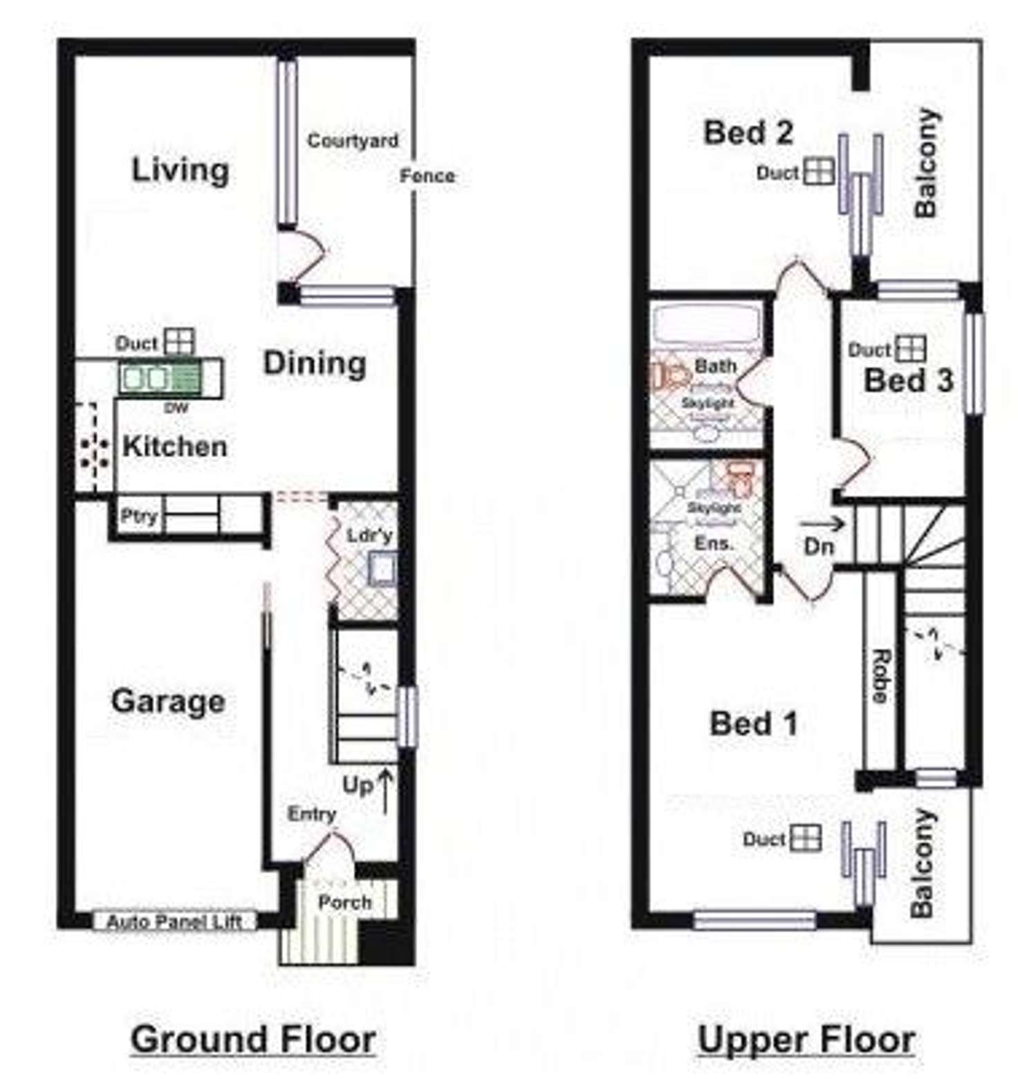 Floorplan of Homely townhouse listing, 4A Heaslip Close, Adelaide SA 5000