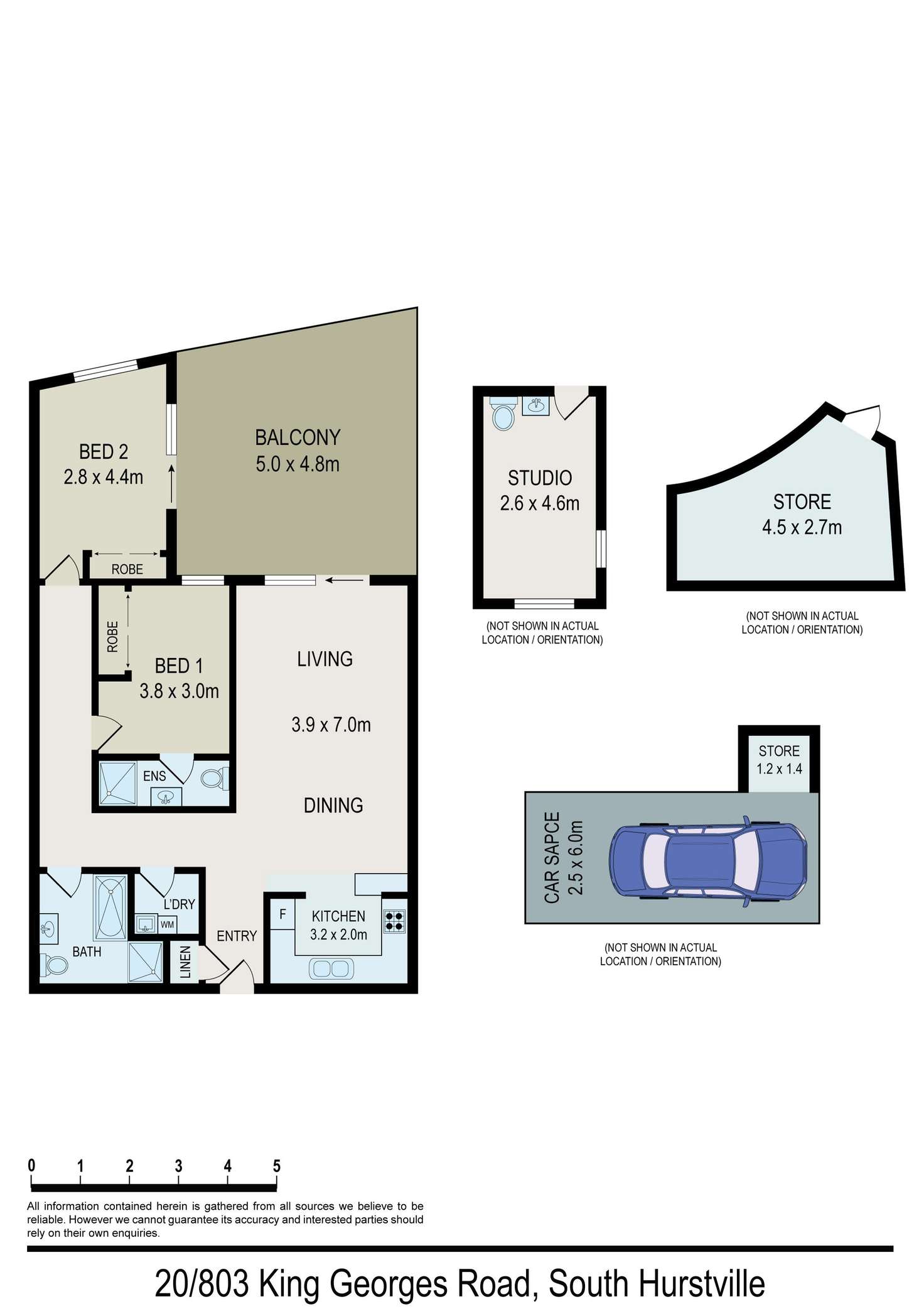Floorplan of Homely apartment listing, 20/803 King Georges Road, South Hurstville NSW 2221
