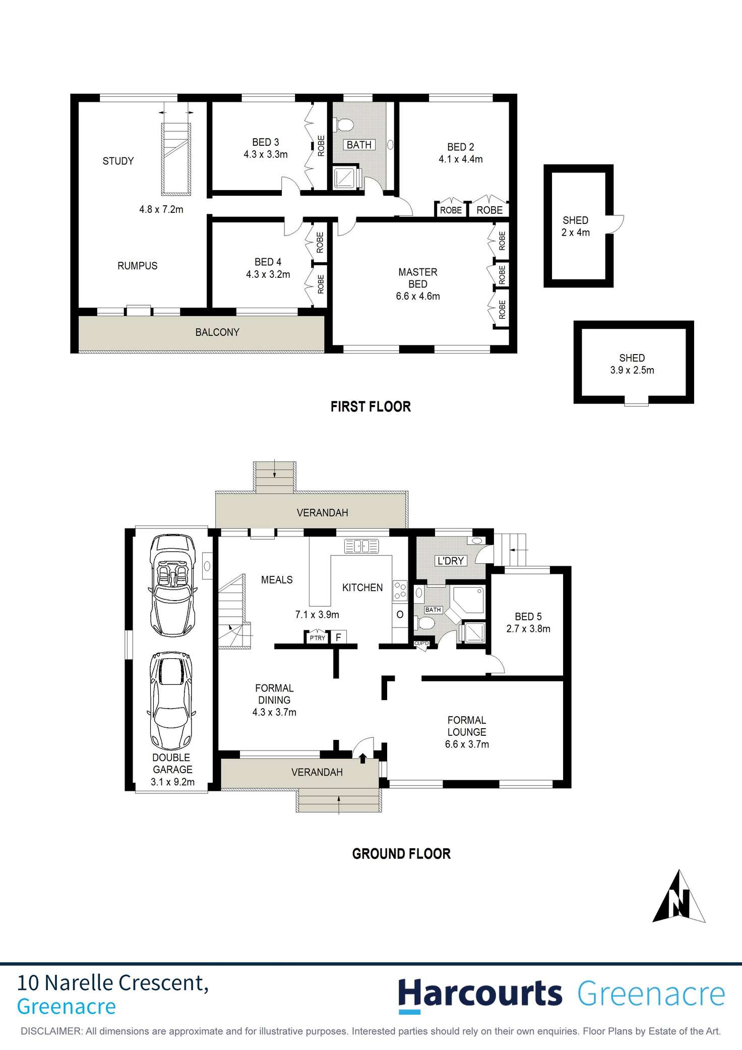 Floorplan of Homely house listing, 10 Narelle Crescent, Greenacre NSW 2190