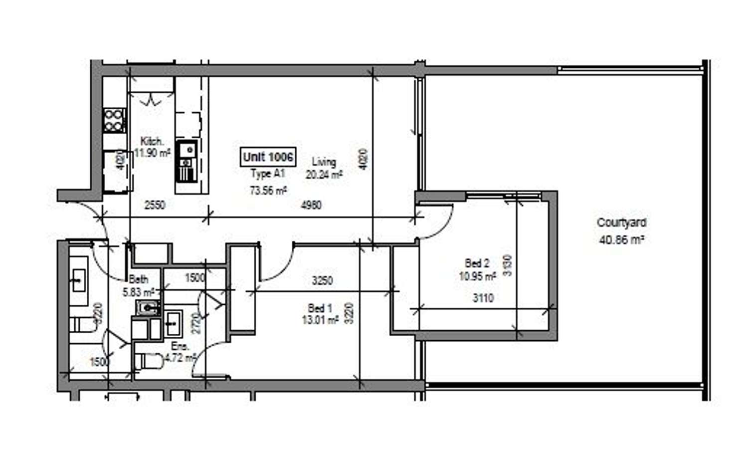 Floorplan of Homely apartment listing, 1006/132 Osborne Road, Mitchelton QLD 4053