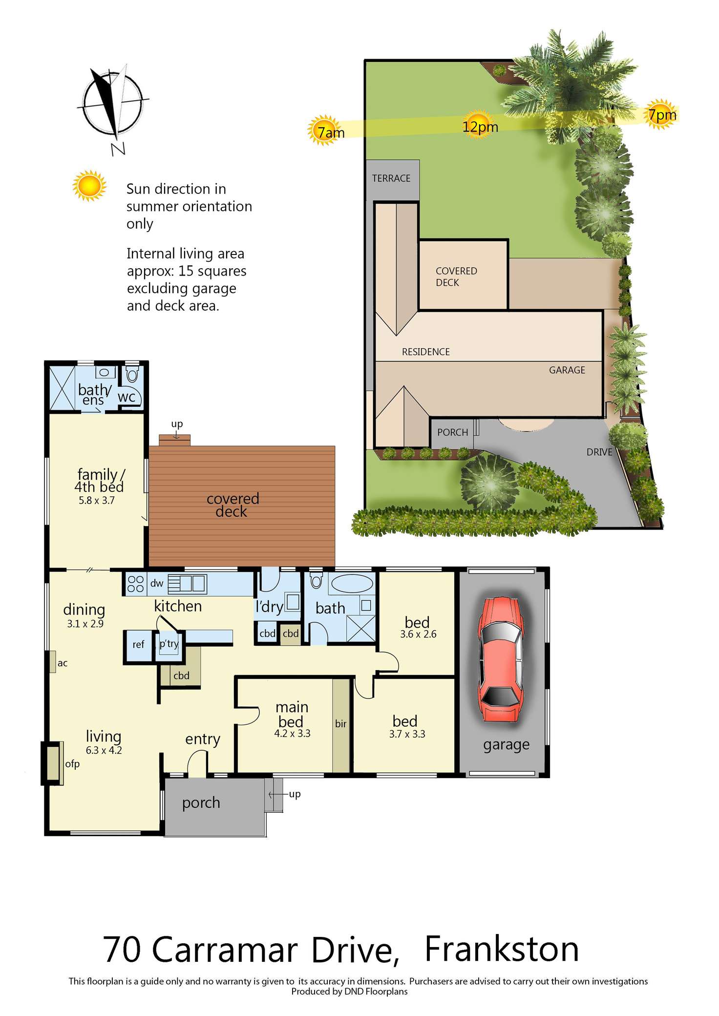 Floorplan of Homely house listing, 70 Carramar Drive, Frankston VIC 3199