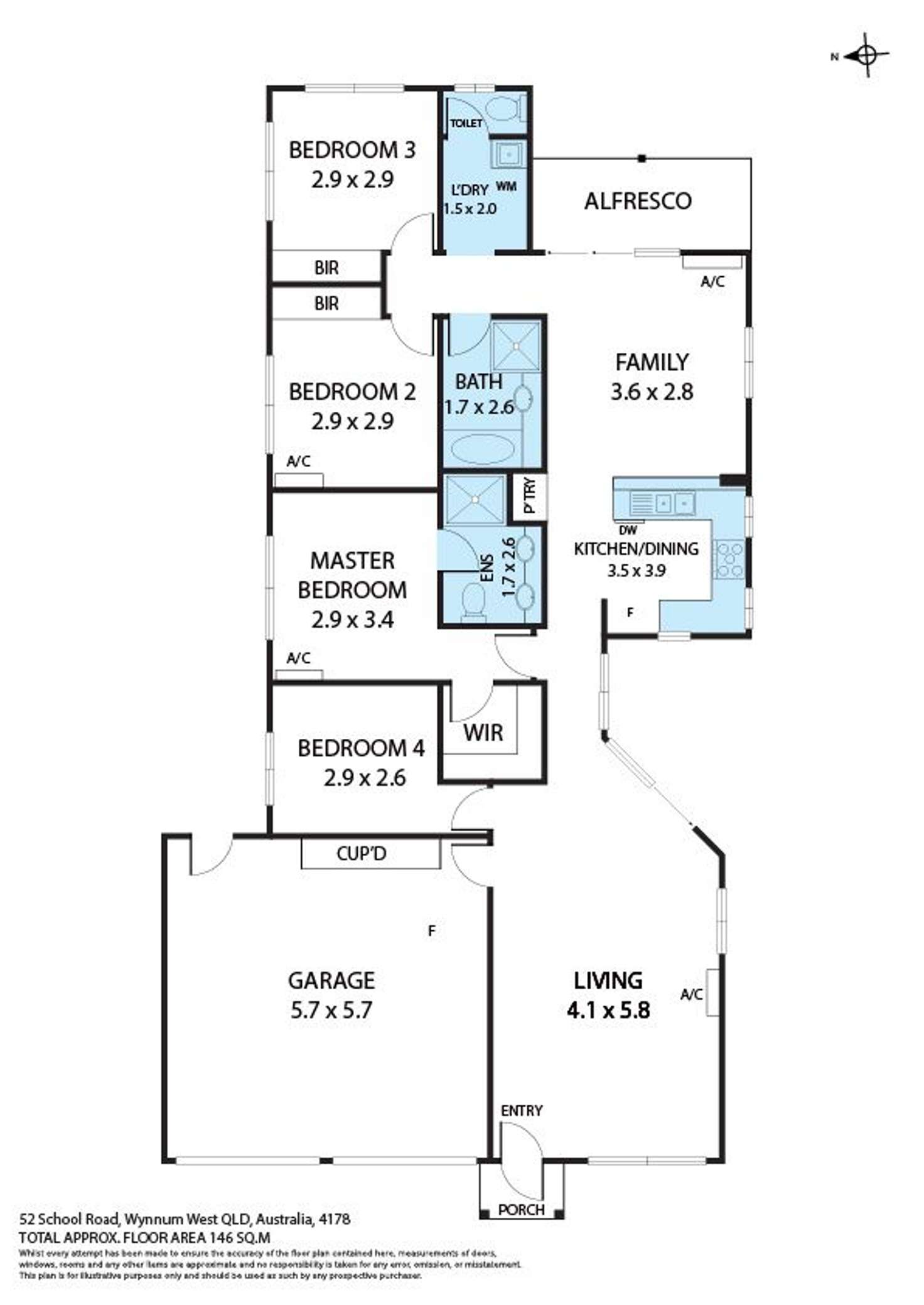Floorplan of Homely house listing, 52 School Road, Wynnum West QLD 4178