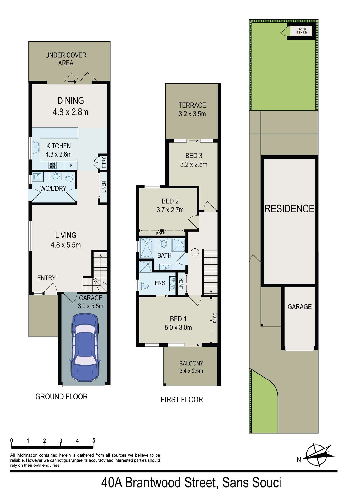Floorplan of Homely house listing, 40A Brantwood Street, Sans Souci NSW 2219
