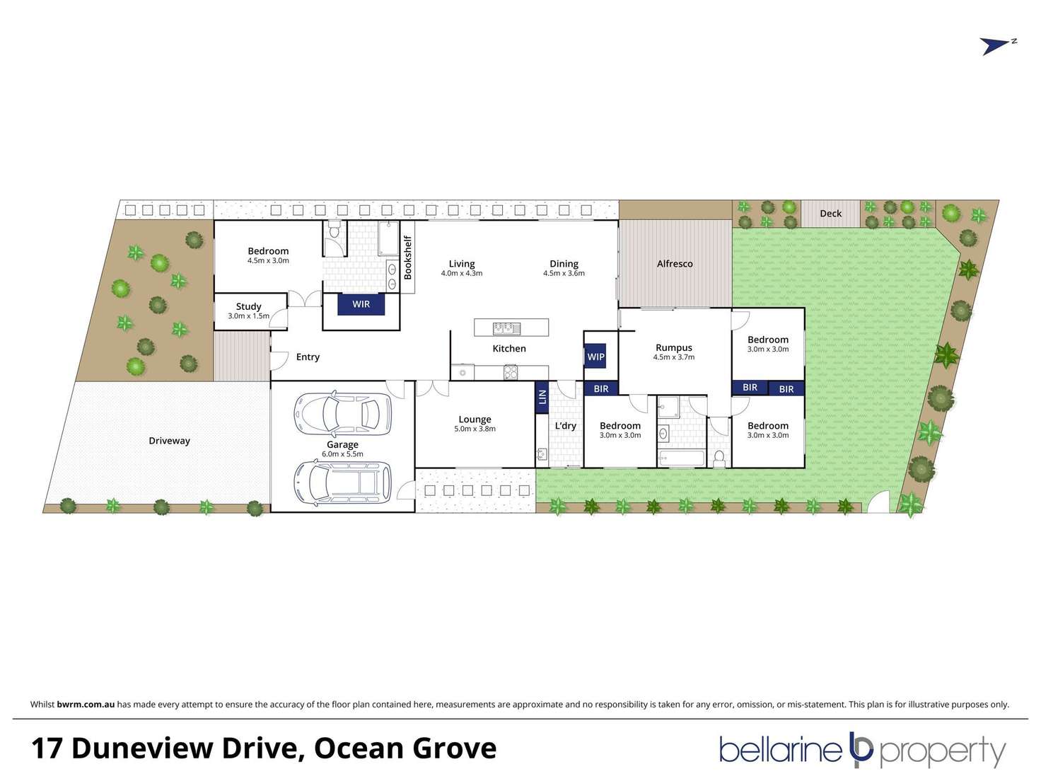 Floorplan of Homely house listing, 17 Duneview Drive, Ocean Grove VIC 3226